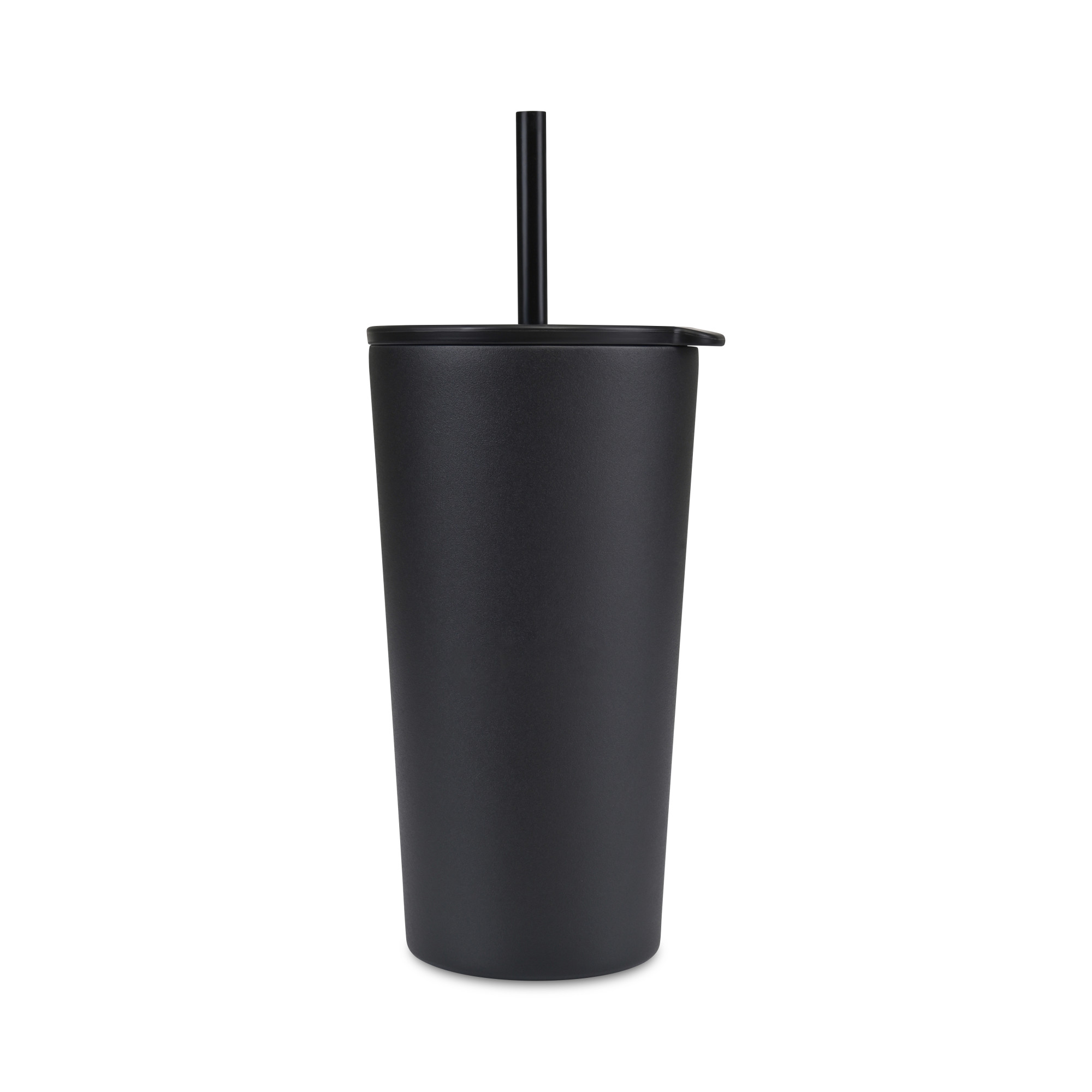 Picture of Aviana Rowan Recycled Straw Tumbler - 17 Oz. - Black
