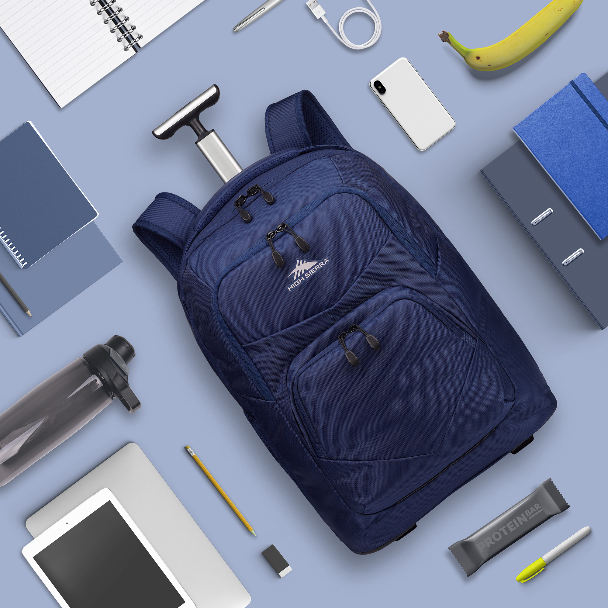 Picture of High Sierra Freewheel Pro Wheeled Backpack - True Navy