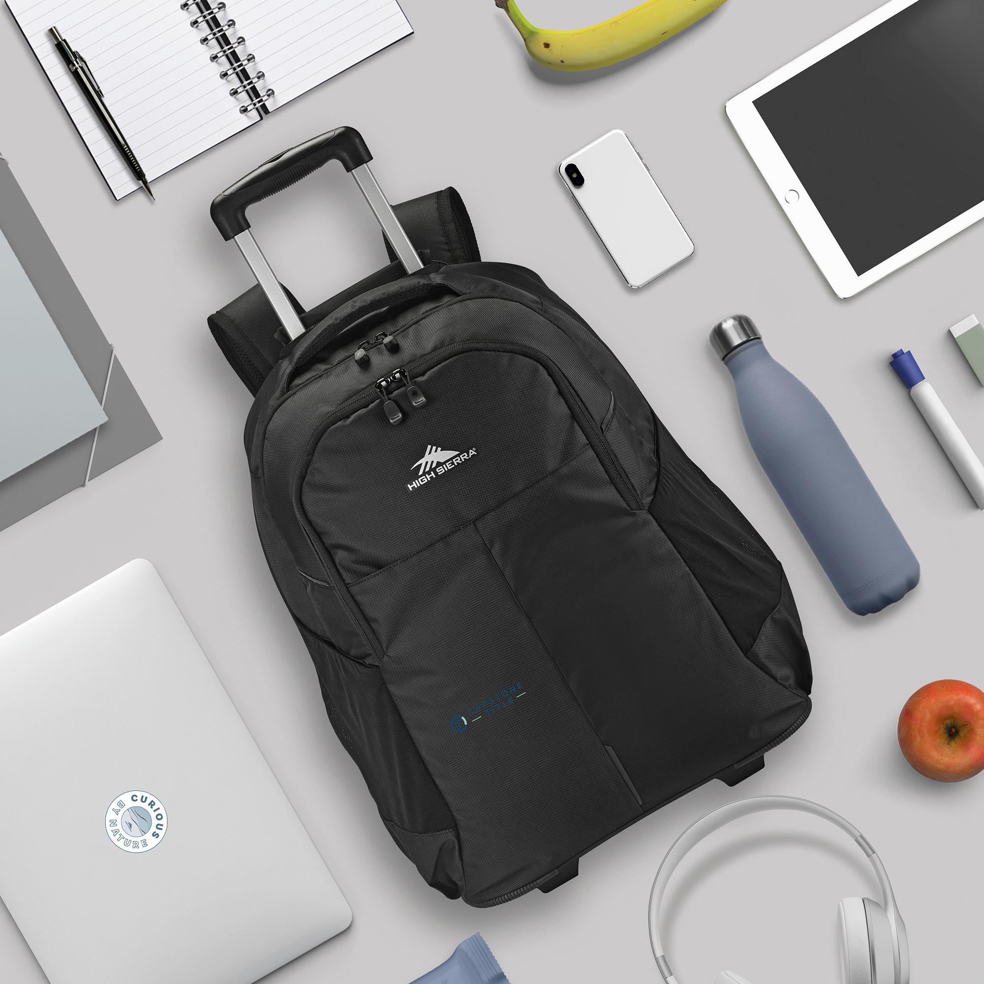 Picture of High Sierra Powerglide Pro Wheeled Backpack - Black