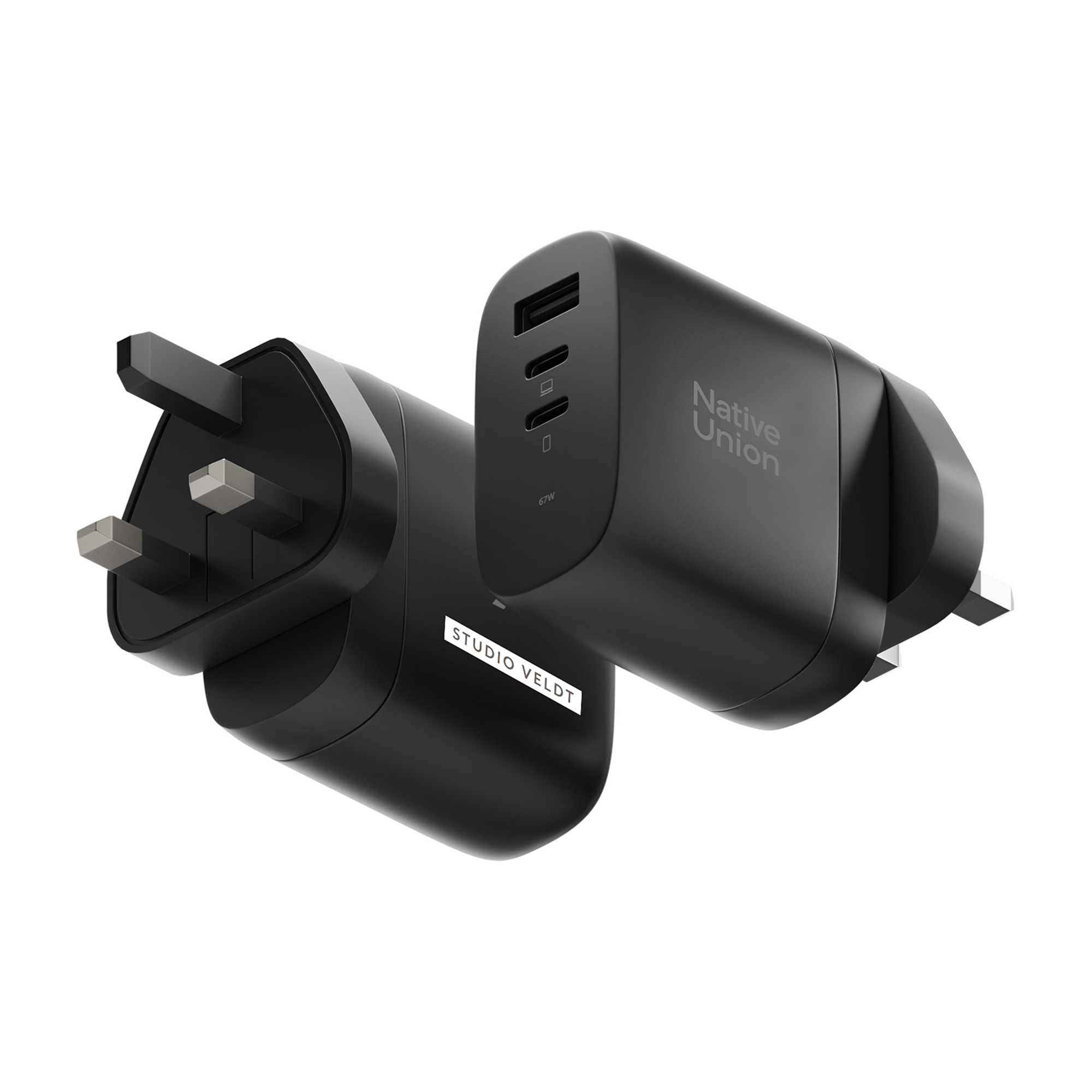 Picture of Native Union International Fast GaN Charger PD 67W (3 ports) - Black