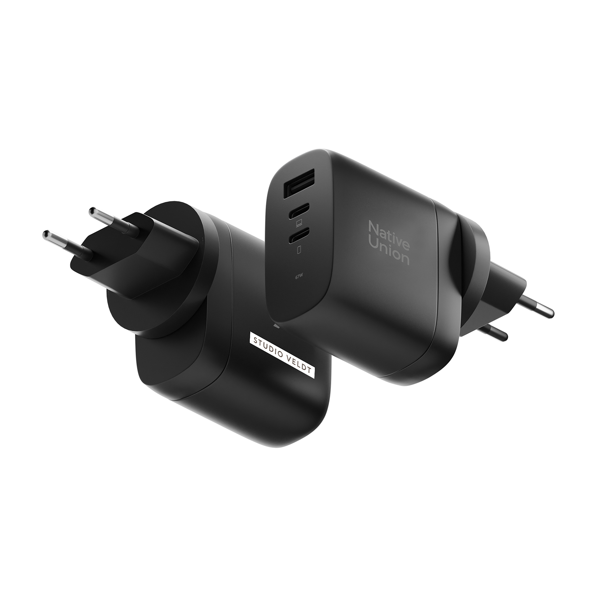 Picture of Native Union International Fast GaN Charger PD 67W (3 ports) - Black