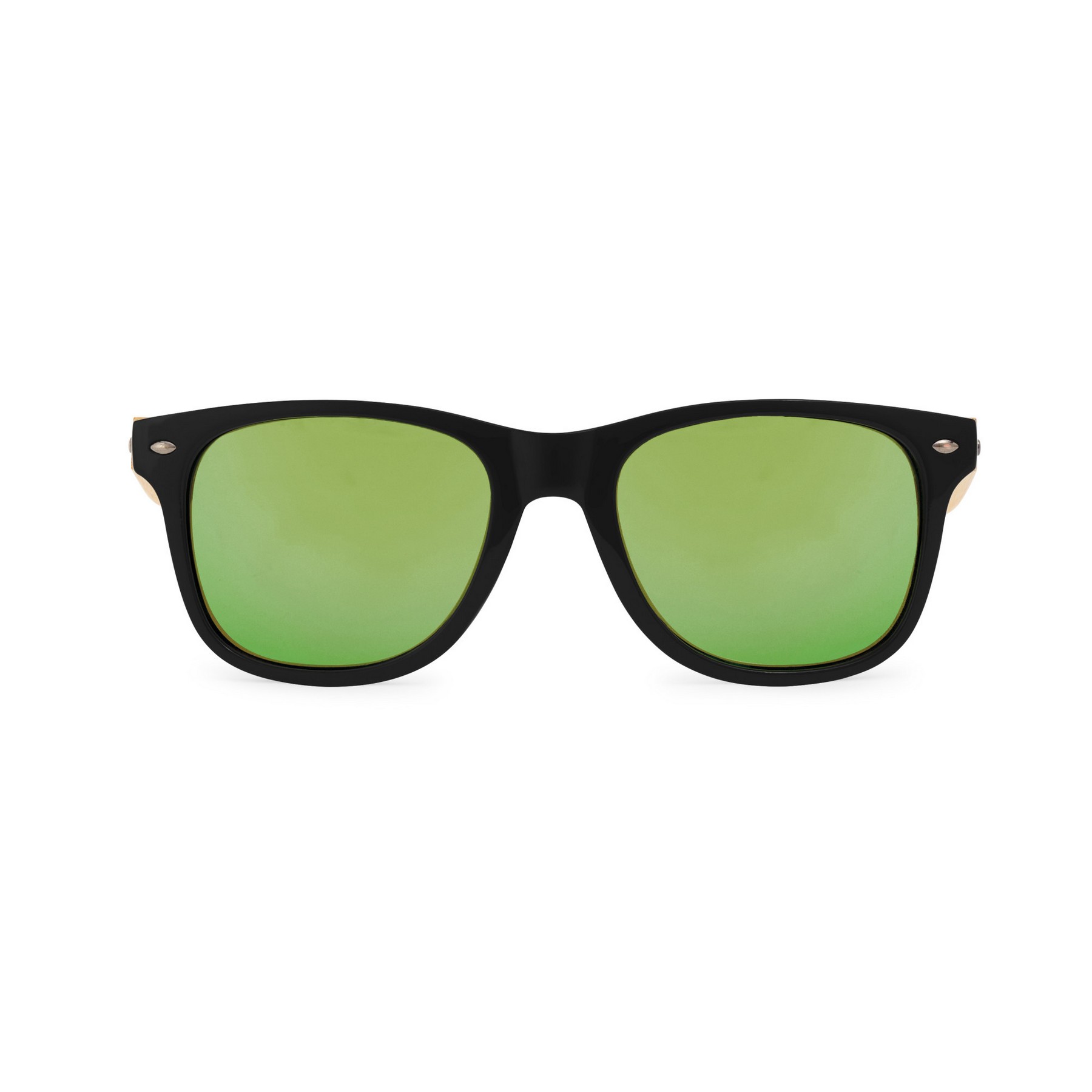 Picture of CapeShades Recycled Bamboo Sunglasses Black Frame - Green