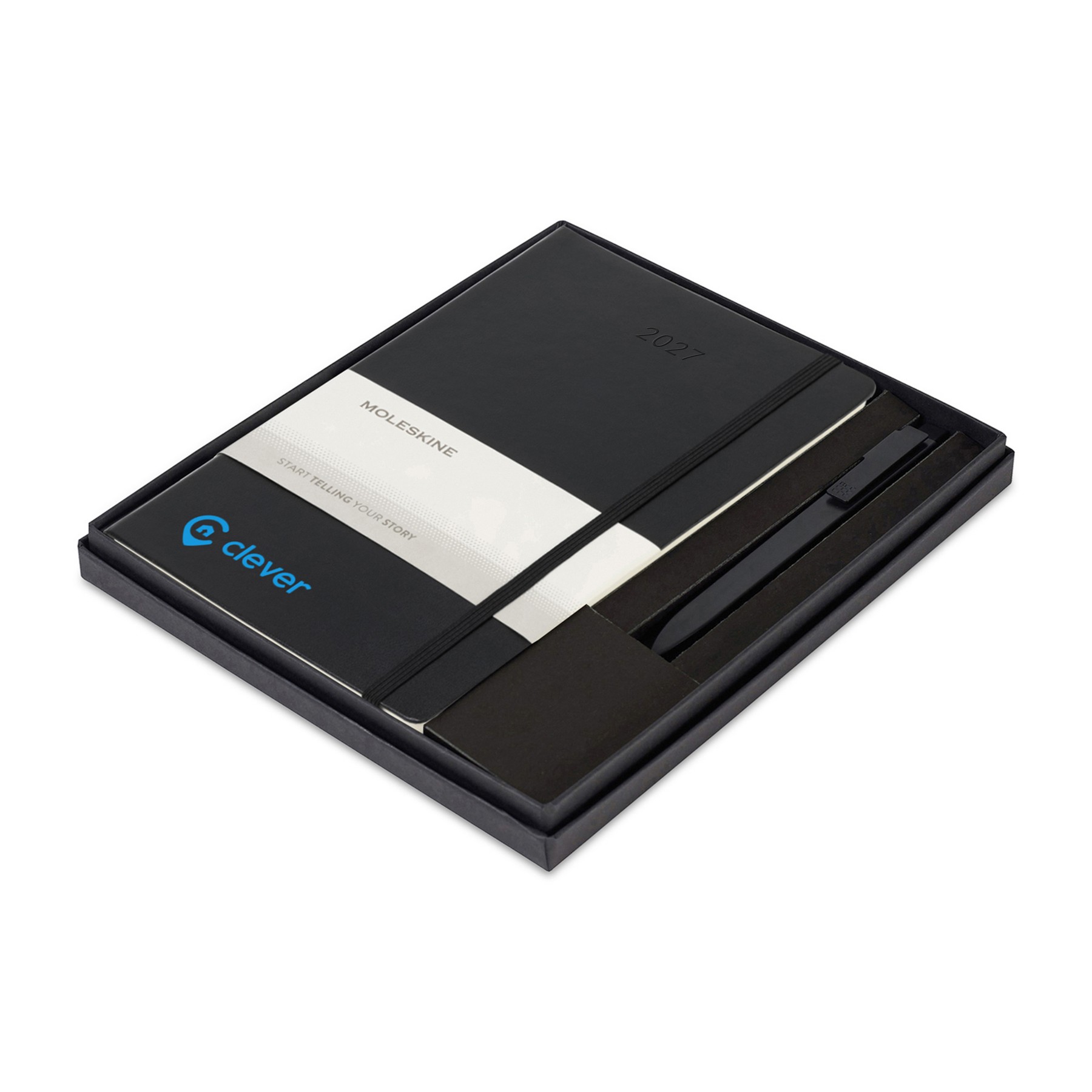 Picture of MoleskineHard Cover Large 12-Month Weekly 2027 Planner and GO Pen Set - Black