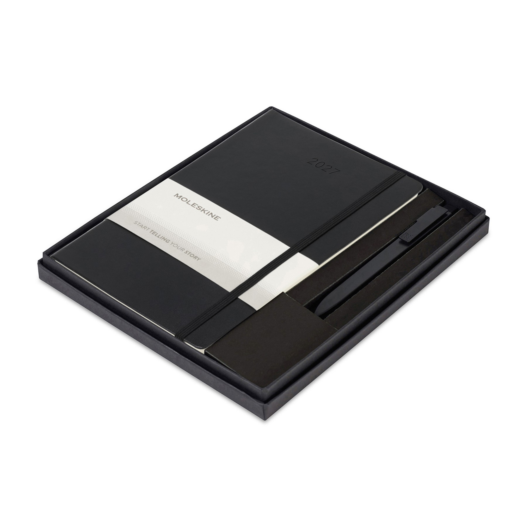 Picture of MoleskineHard Cover Large 12-Month Weekly 2027 Planner and GO Pen Set - Black