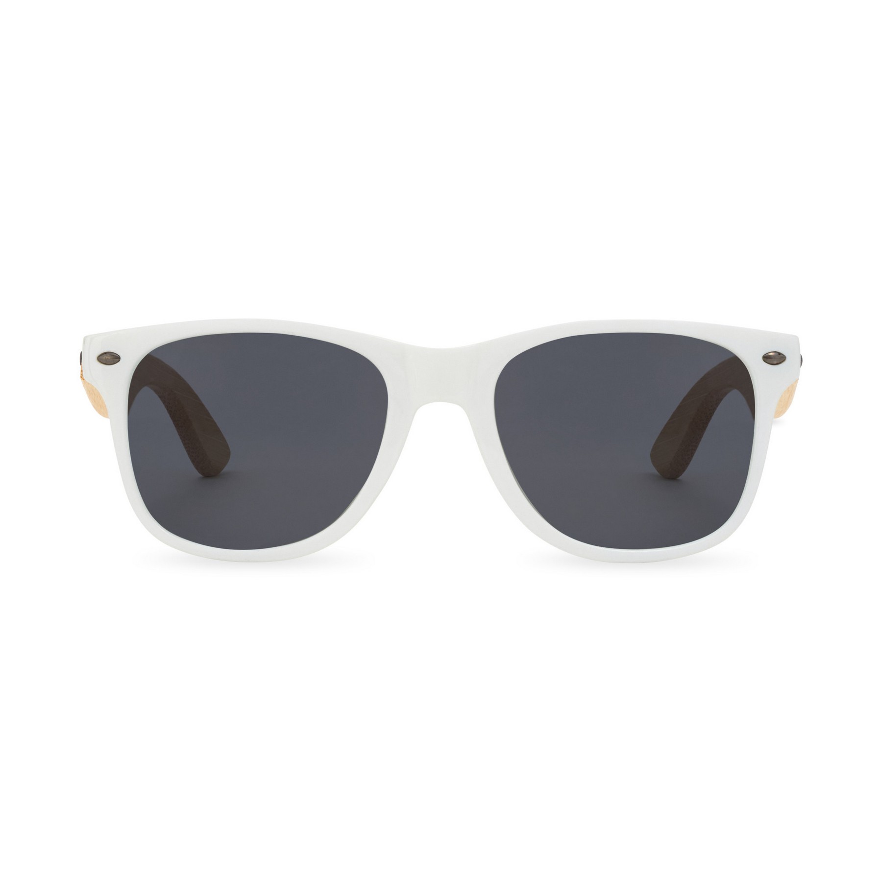 Picture of CapeShades Recycled Bamboo Sunglasses White Frame - Black