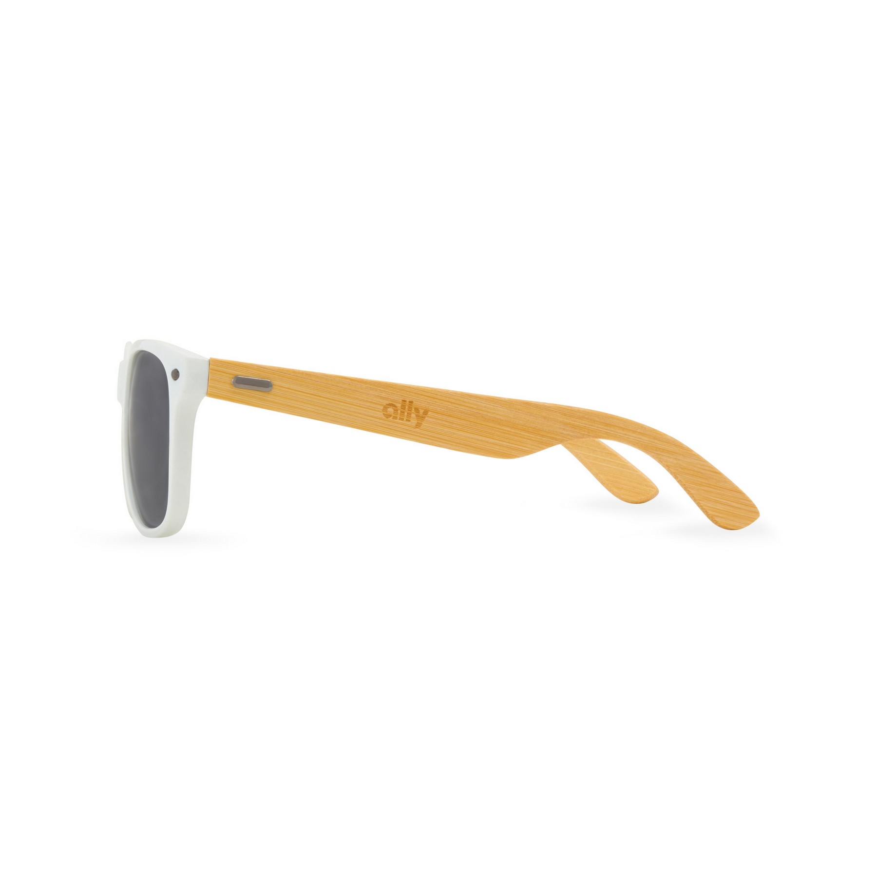 Picture of CapeShades Recycled Bamboo Sunglasses White Frame - Black