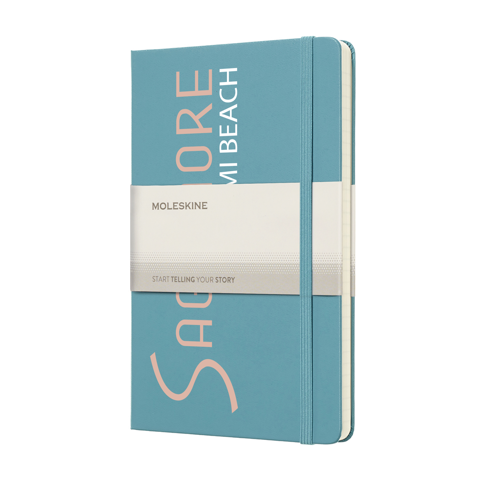 Picture of Moleskine Hard Cover Ruled Large Notebook - Reef Blue