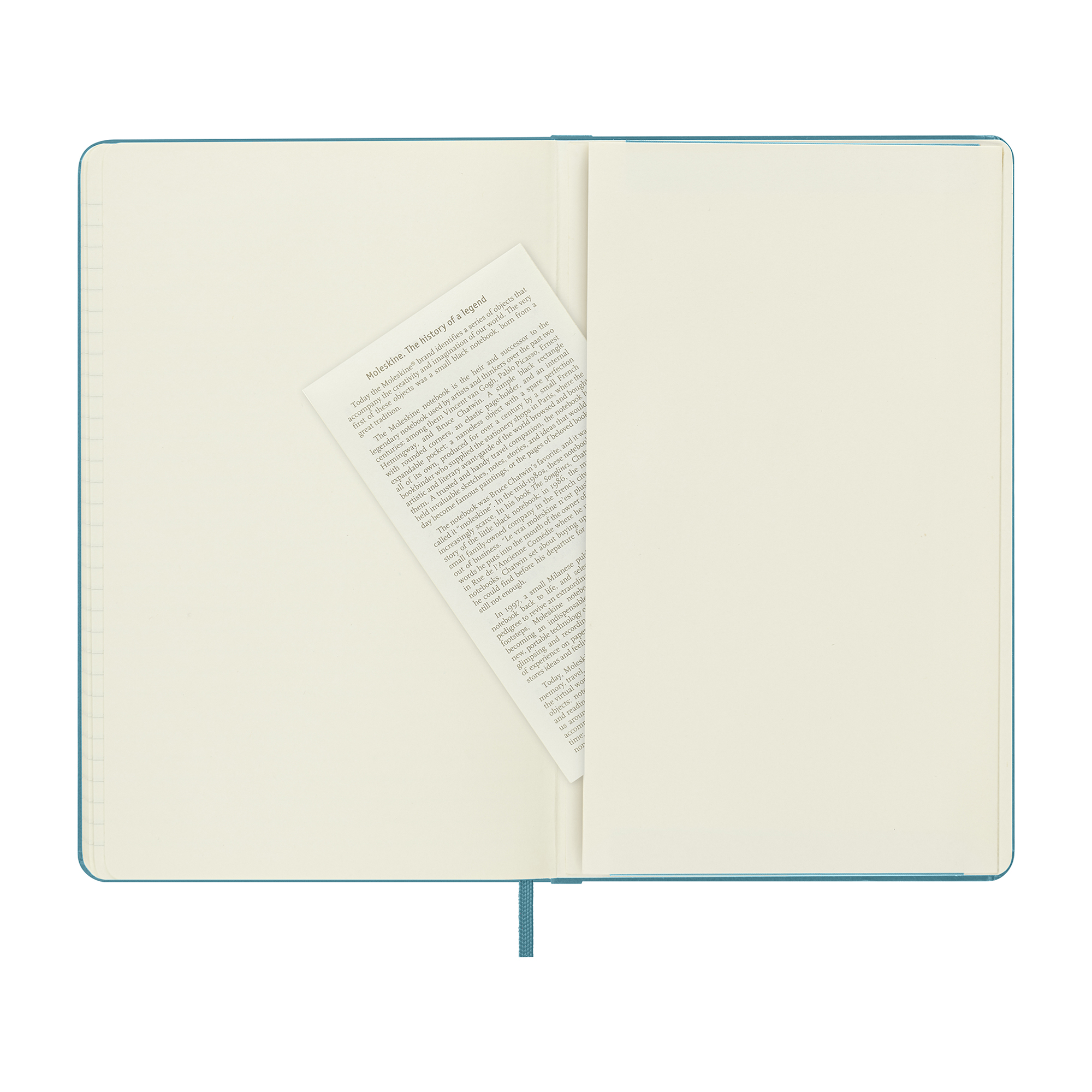 Picture of Moleskine Hard Cover Ruled Large Notebook - Reef Blue