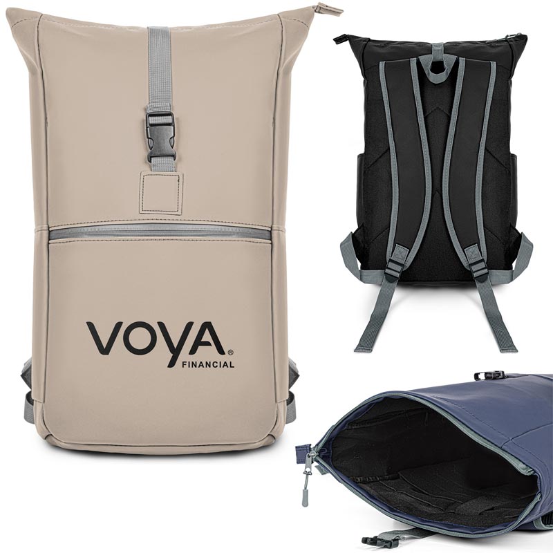 Picture of Brockton PU Leatherette Waterproof Backpack