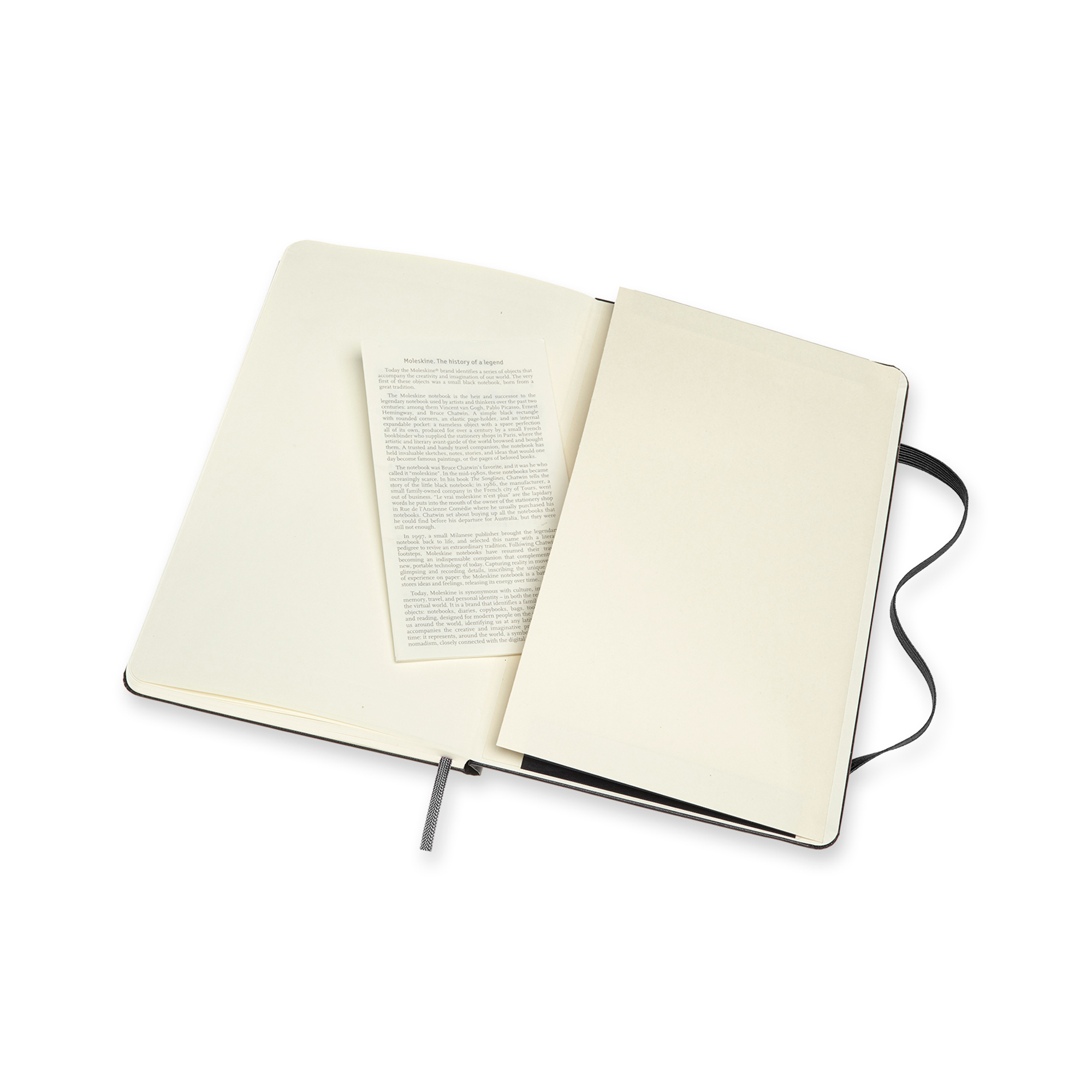 Picture of Moleskine Hard Cover Large Double Layout Notebook - Black