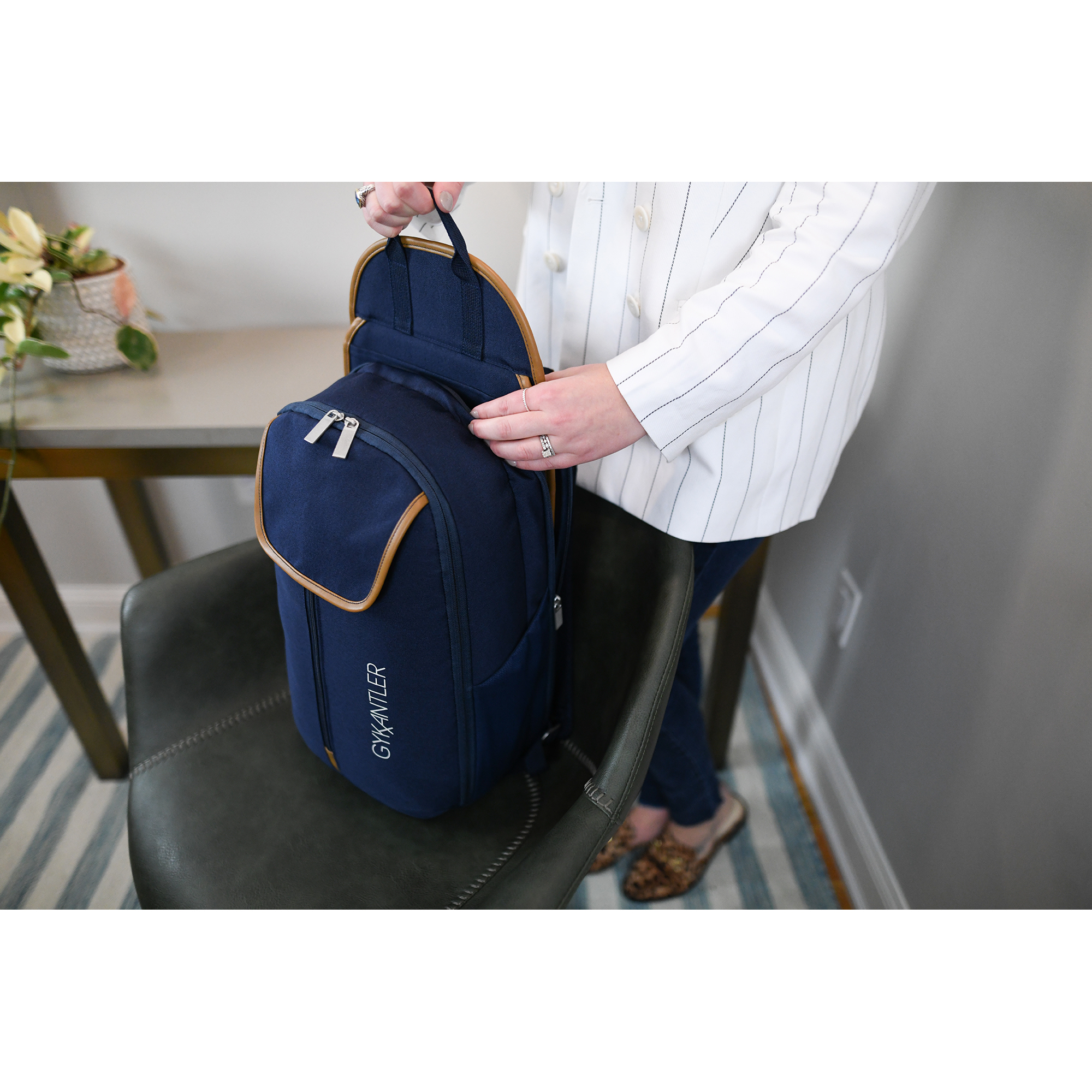 Picture of Mobile Office Hybrid Laptop Backpack - Navy Heather