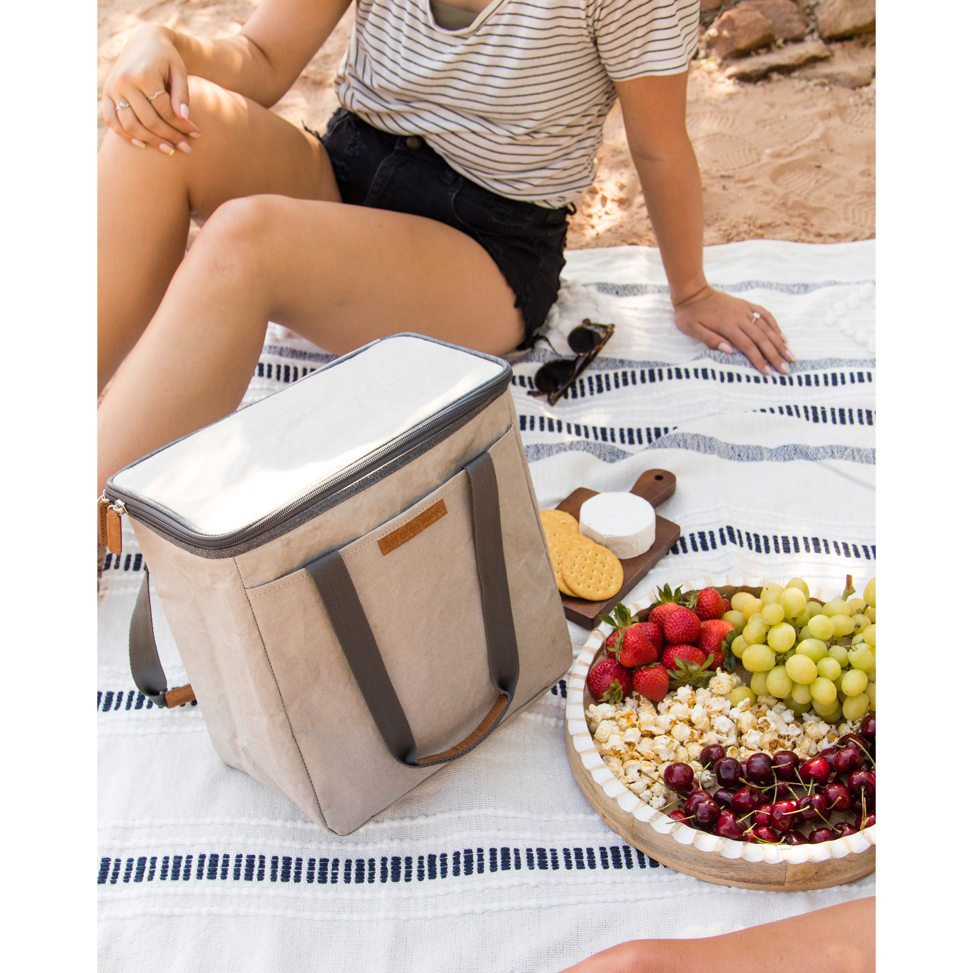 Picture of Out of the Woods Dolphin Cooler - Stone