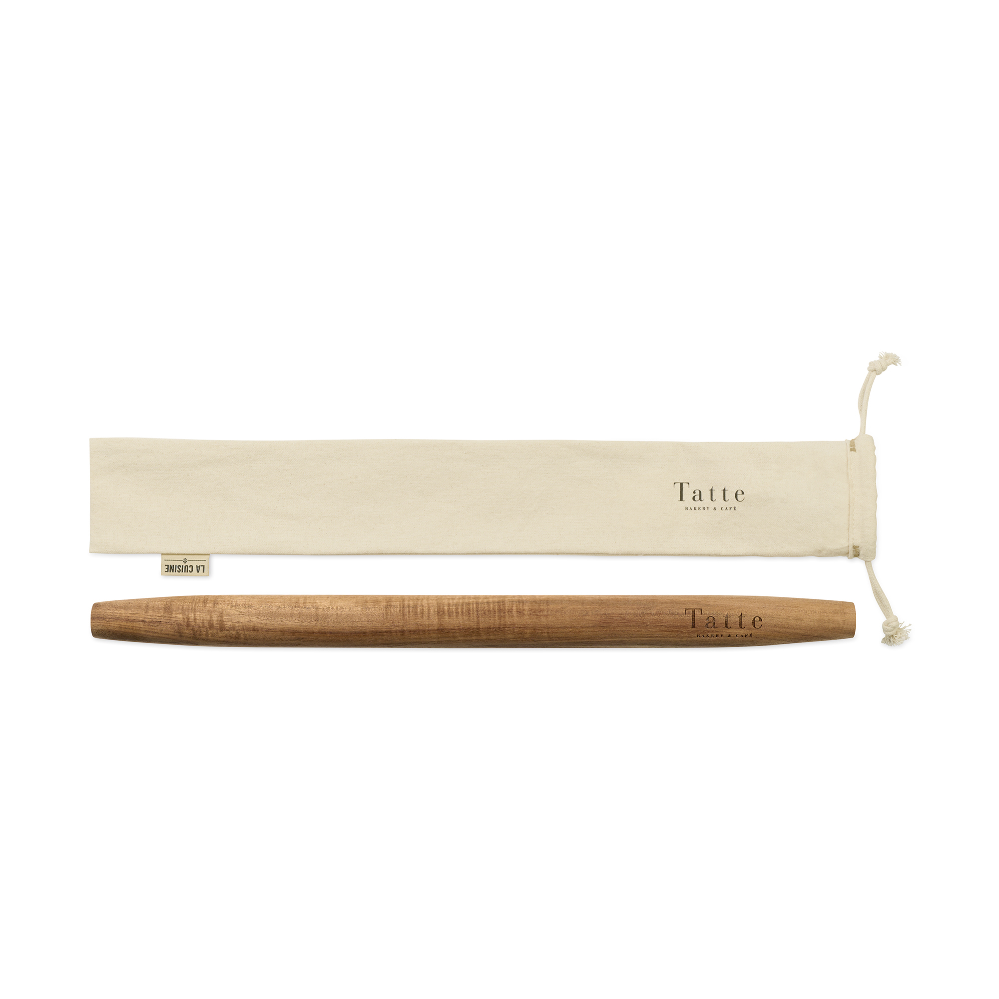 Picture of La Cuisine French Rolling Pin with Storage Bag - Wood