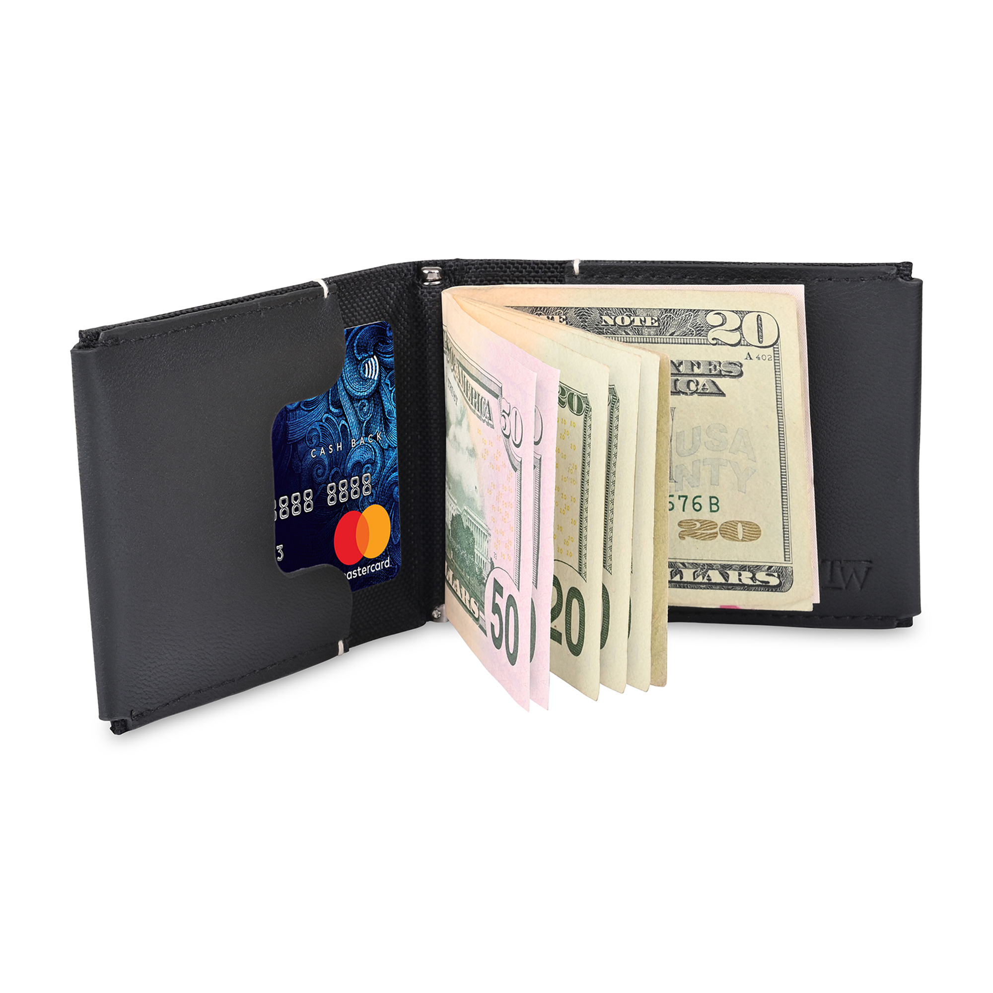 Picture of Travis & Wells Lennox Recycled Nylon Money Clip - Black