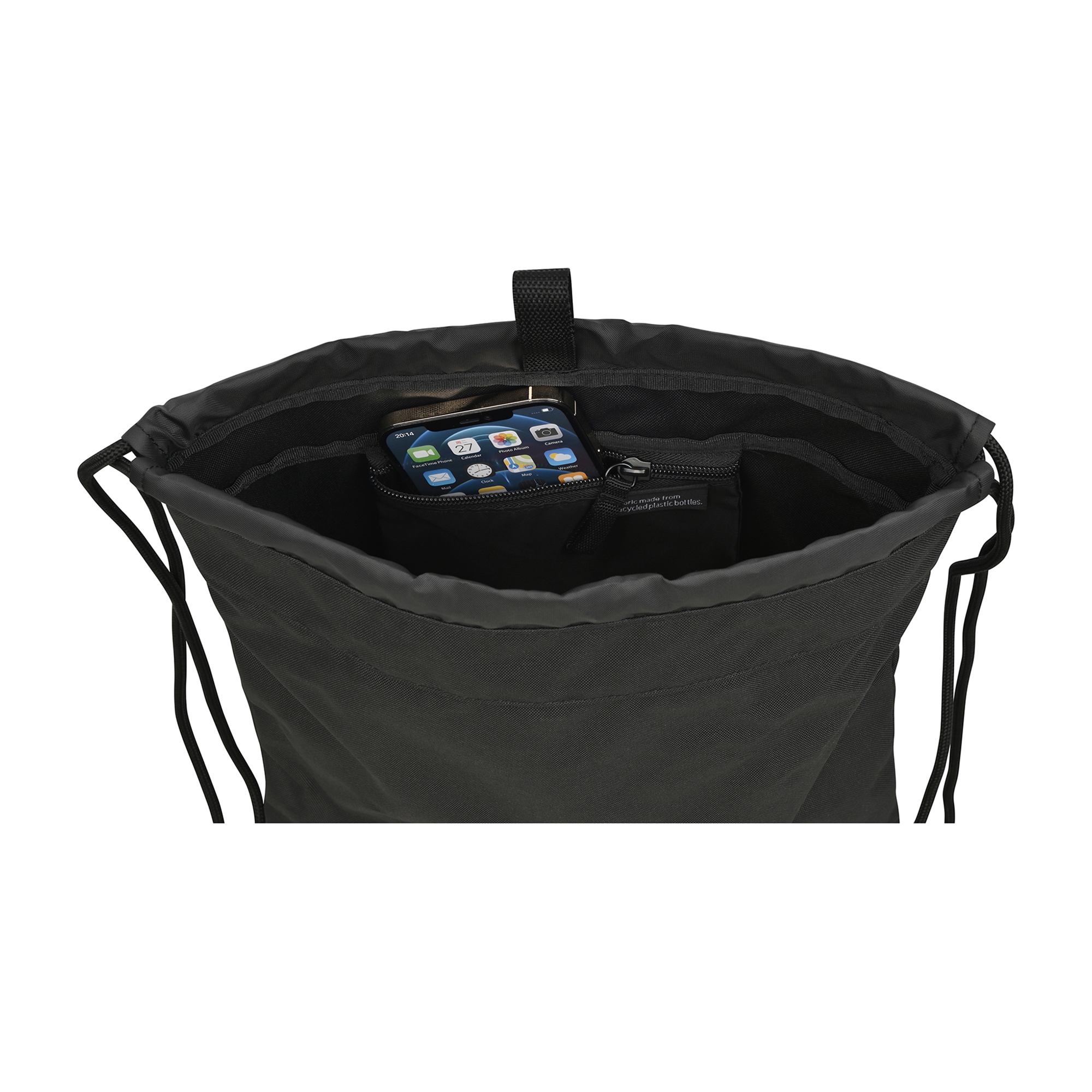 Picture of Repeat Recycled rPET Cinchpack - Black