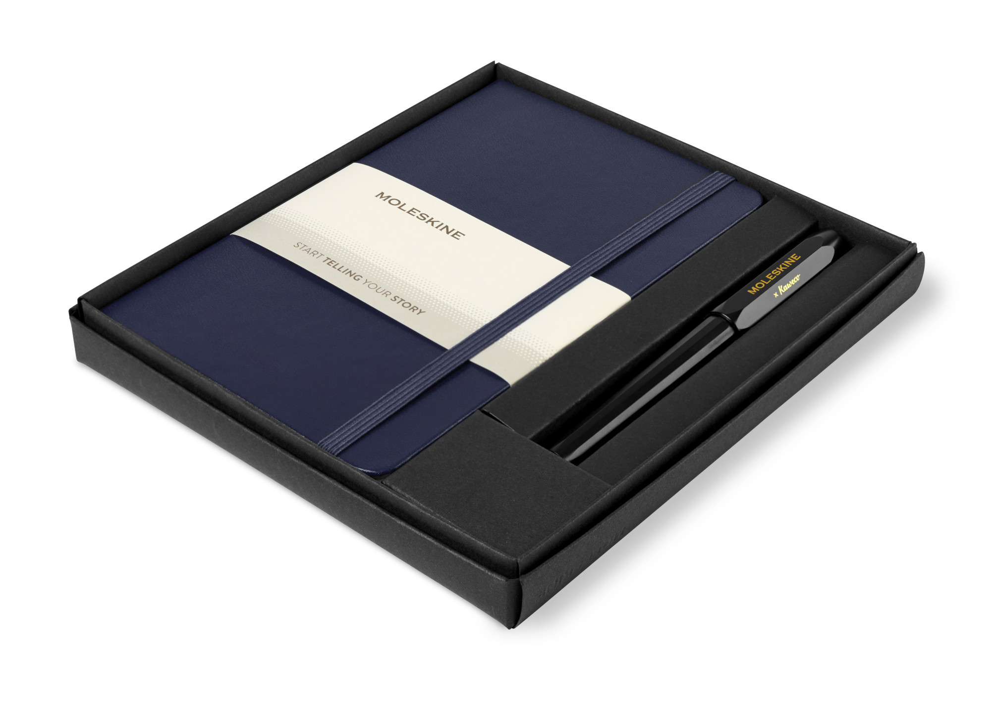 Picture of Moleskine Medium Notebook and Kaweco Pen Gift Set - Navy Blue
