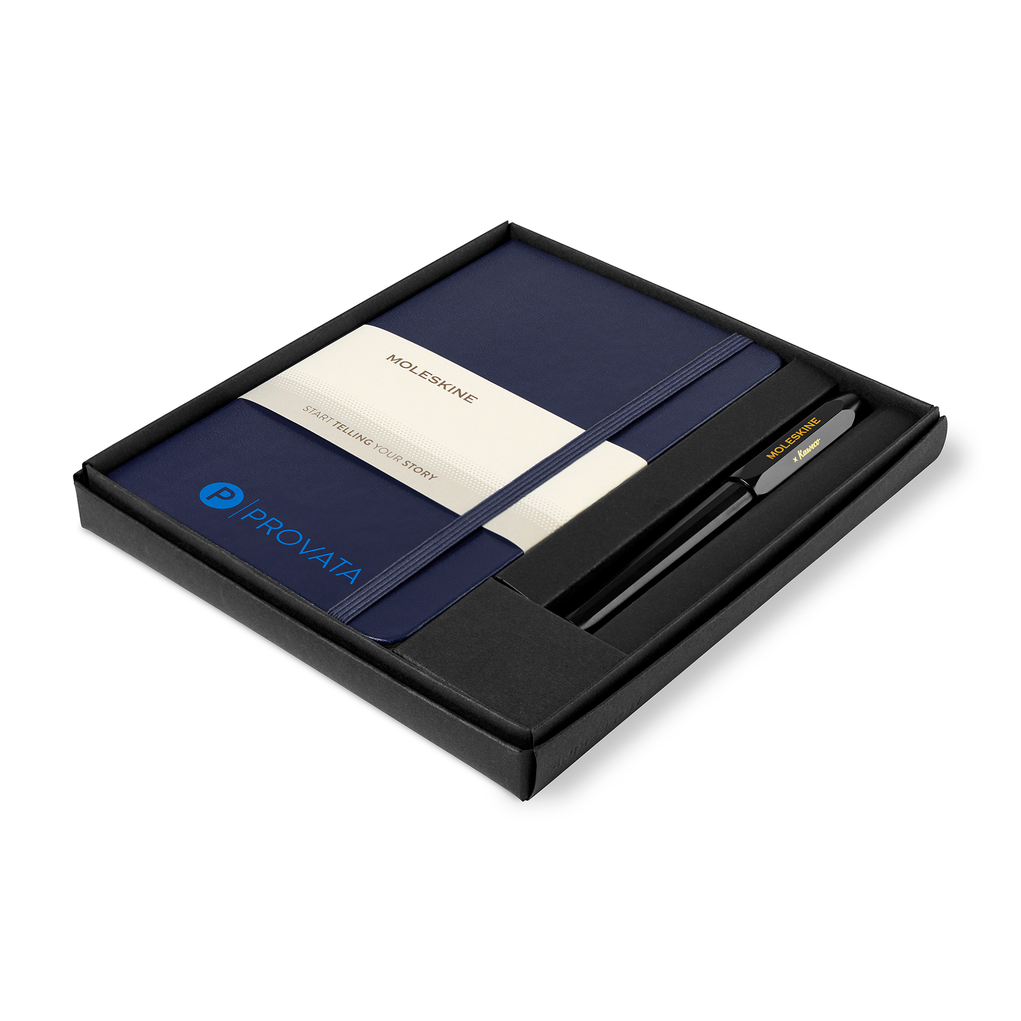 Picture of Moleskine Medium Notebook and Kaweco Pen Gift Set - Navy Blue