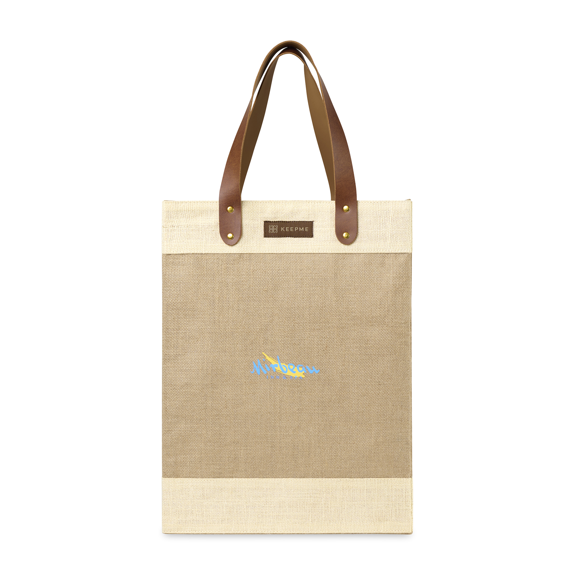 Picture of Out of the Woods Jute Tall Tote - Natural