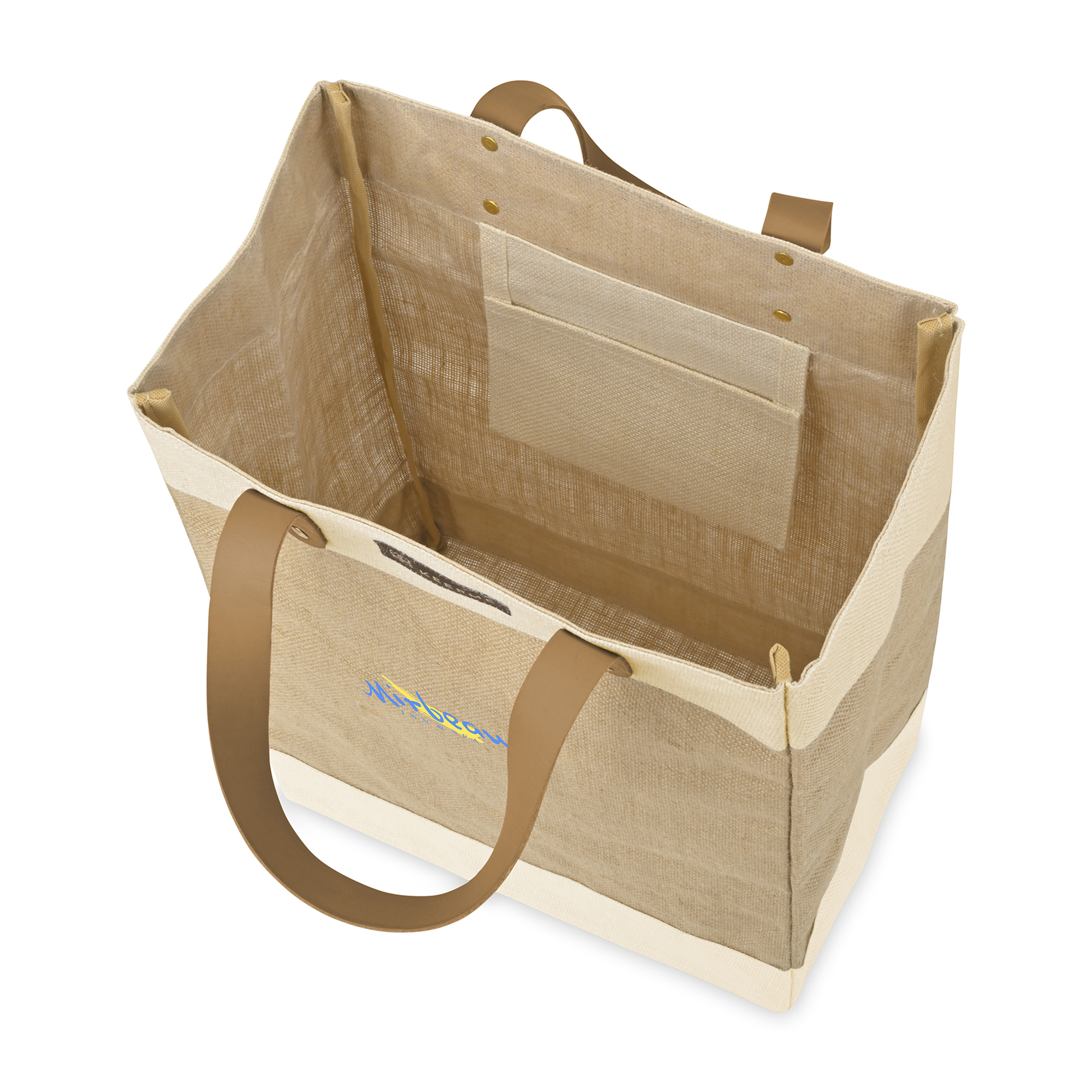 Picture of Out of the Woods Jute Tall Tote - Natural