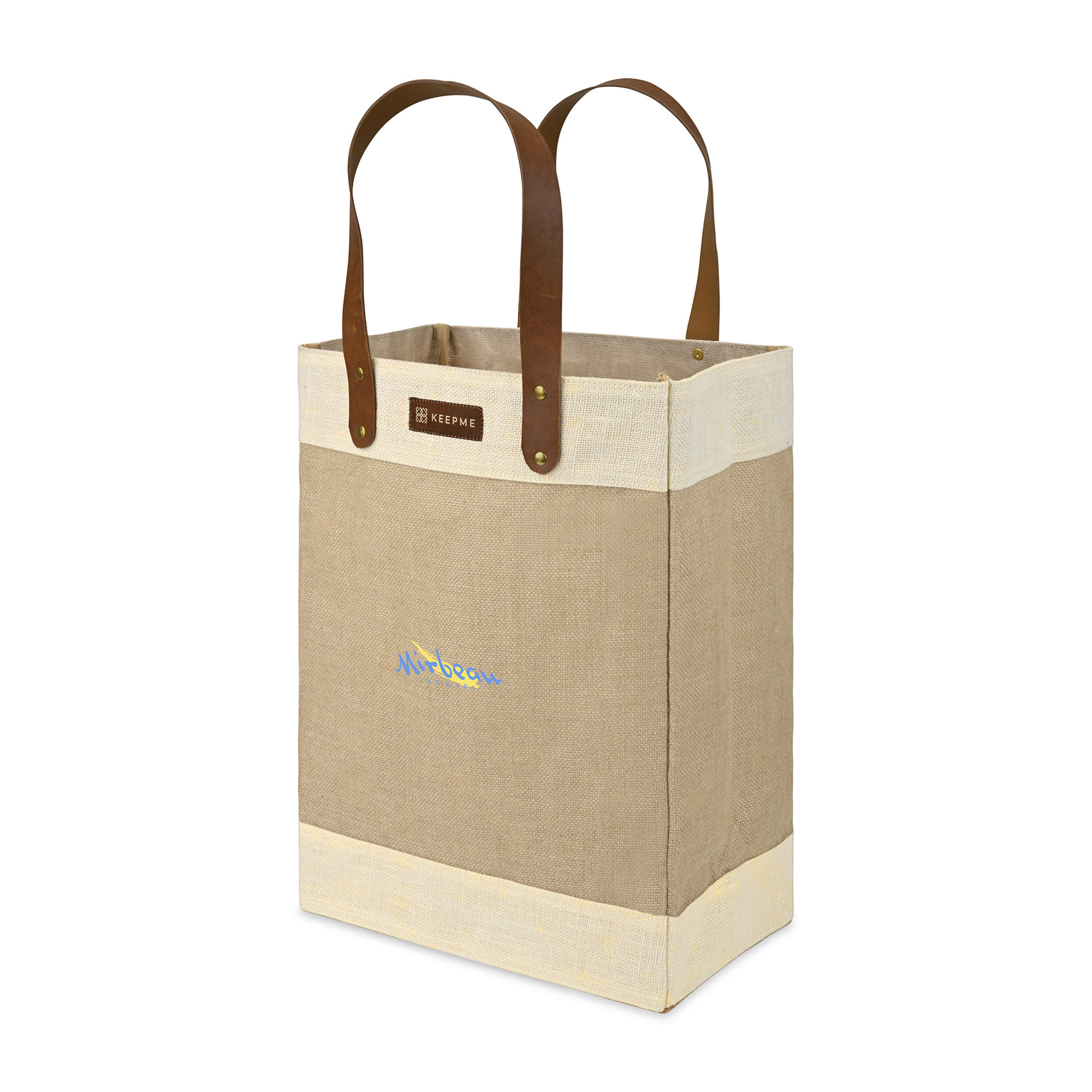 Picture of Out of the Woods Jute Tall Tote - Natural