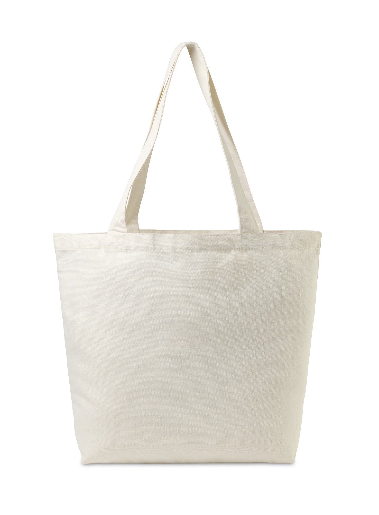 Picture of Recycled Cotton Shopper Tote with Interior Pocket - AWARE - Natural