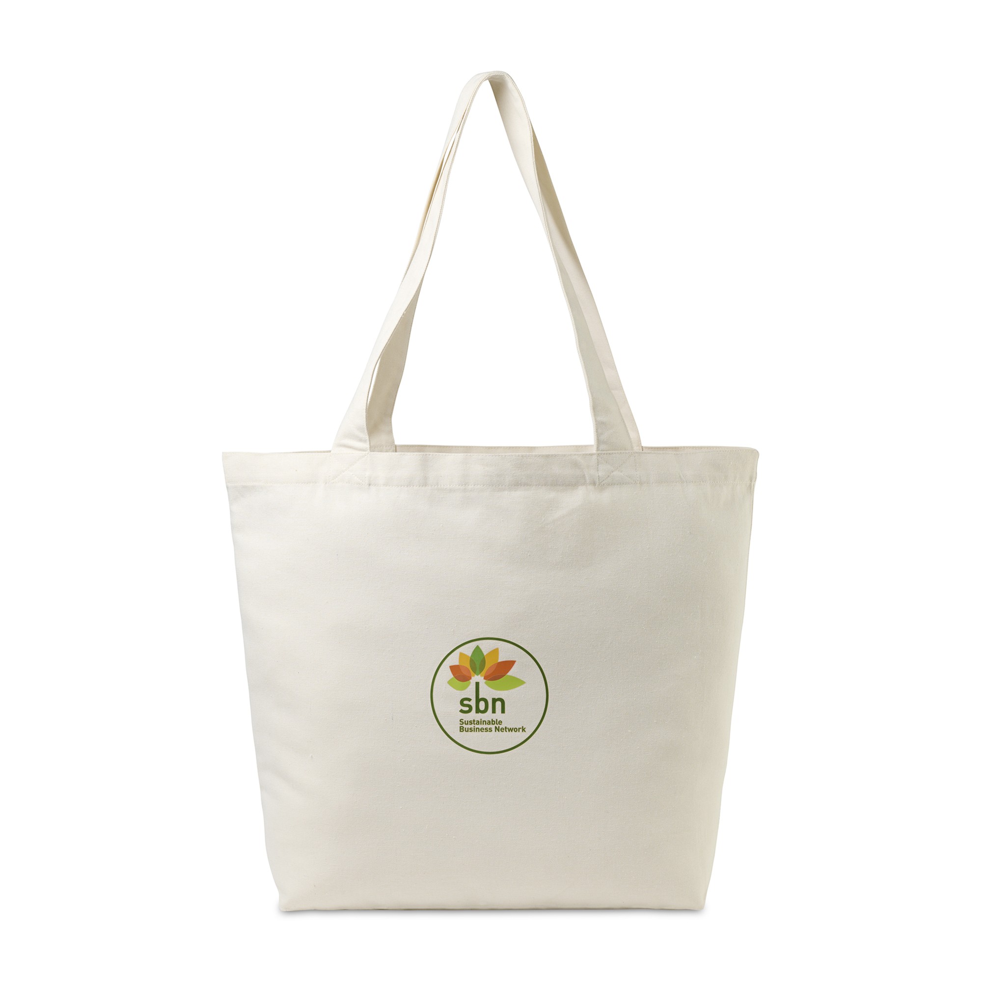 Picture of Recycled Cotton Shopper Tote with Interior Pocket - AWARE - Natural