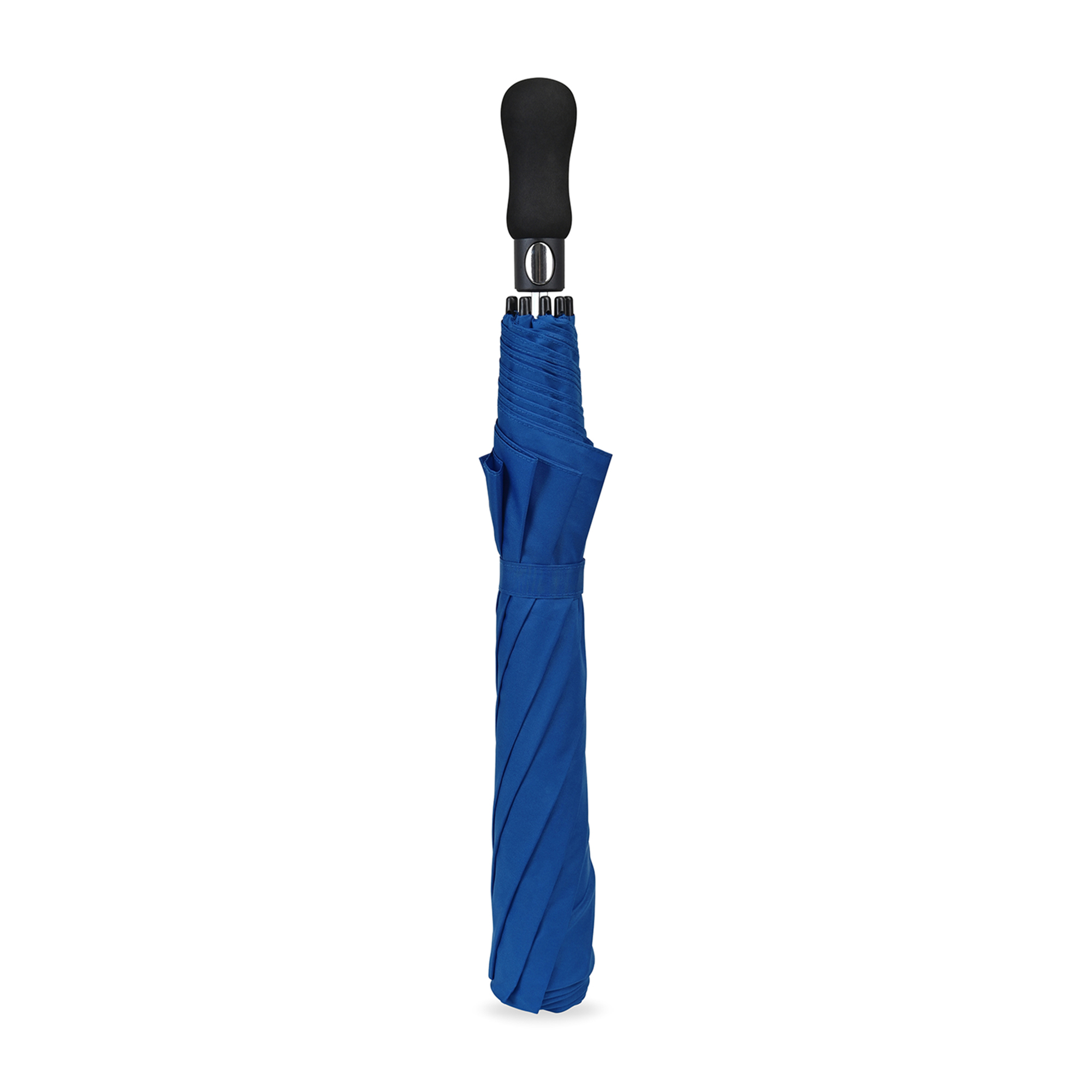 Picture of Elements 58" Recycled rPET Auto Open Travel Folding Umbrella - Royal Blue