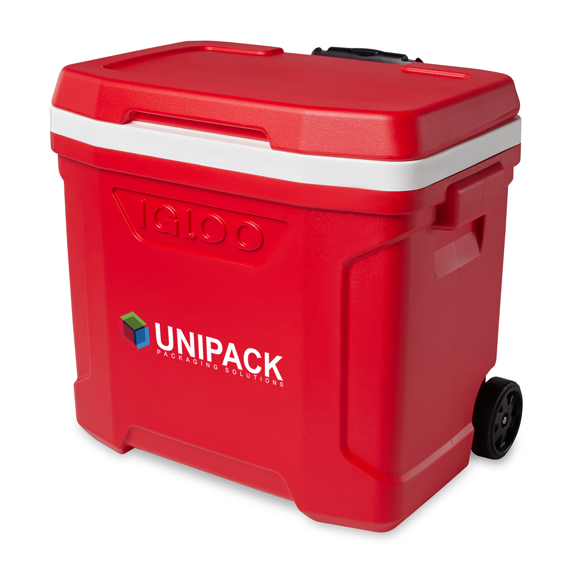Picture of Igloo Profile II 28 Qt Roller Cooler - White-Red Star