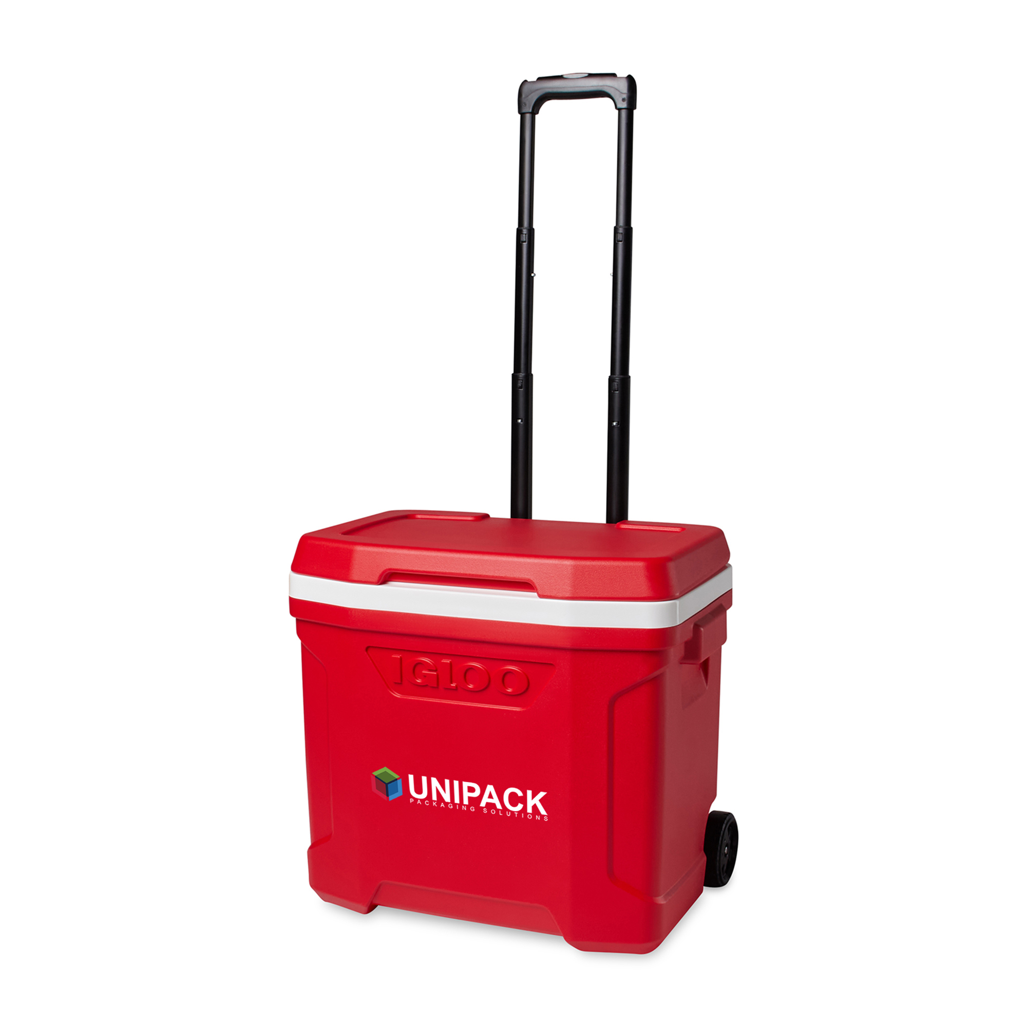 Picture of Igloo Profile II 28 Qt Roller Cooler - White-Red Star