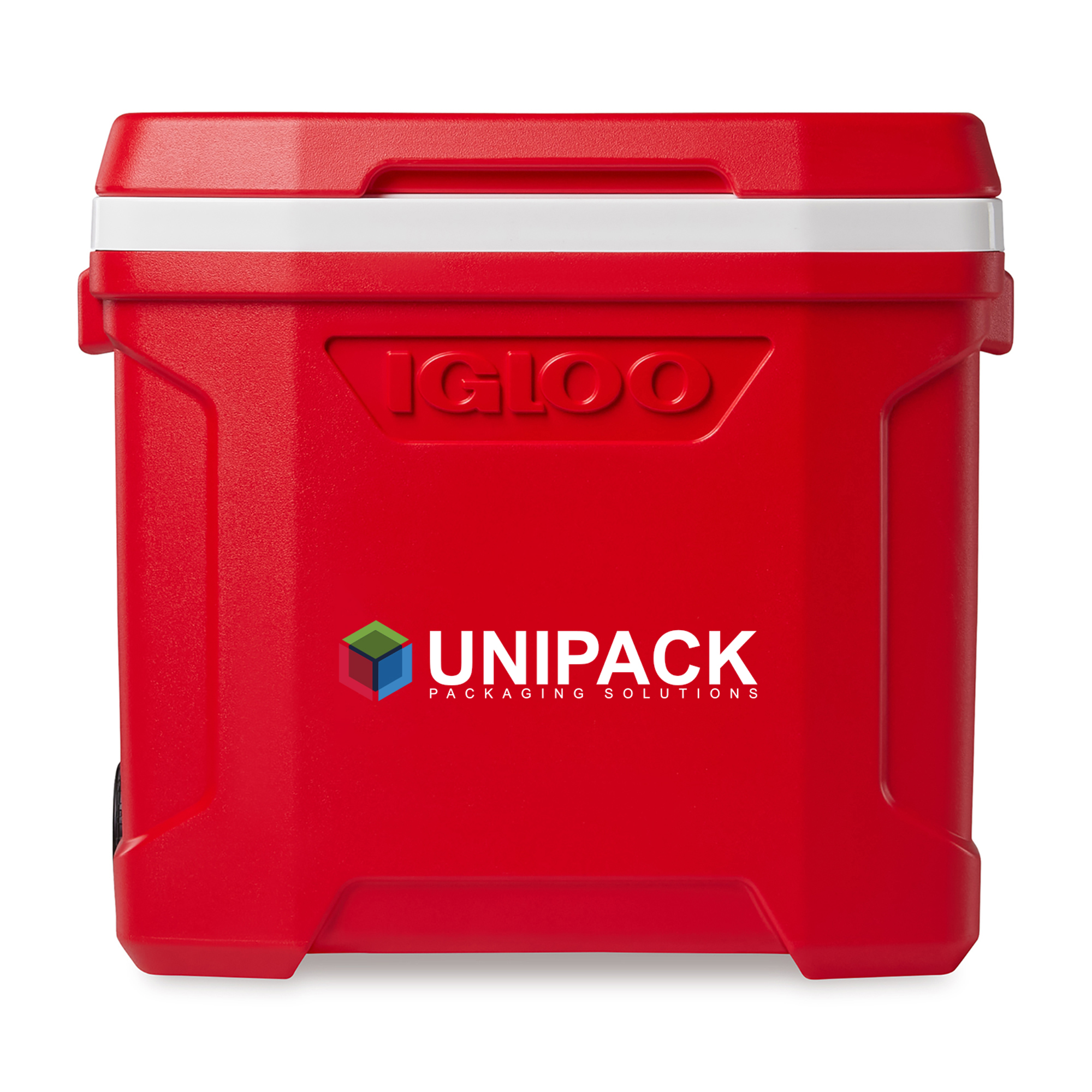 Picture of Igloo Profile II 28 Qt Roller Cooler - White-Red Star