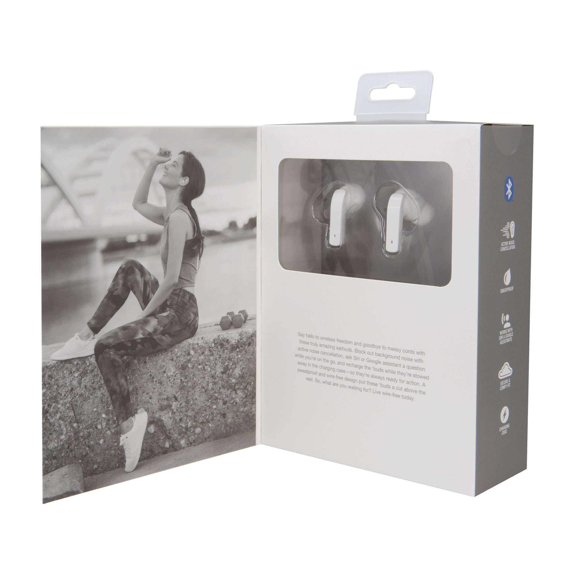 Picture of iLive Truly Wireless Earbuds with Active Noise Canceling - White