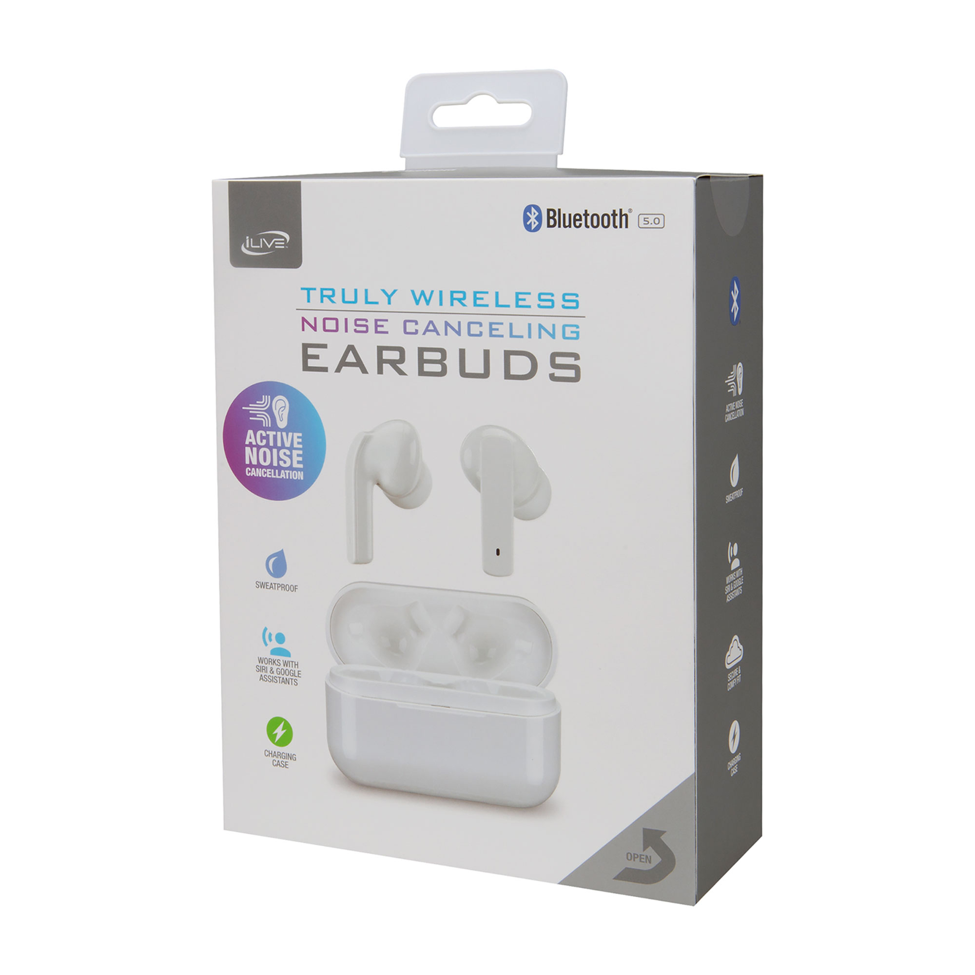 Picture of iLive Truly Wireless Earbuds with Active Noise Canceling - White