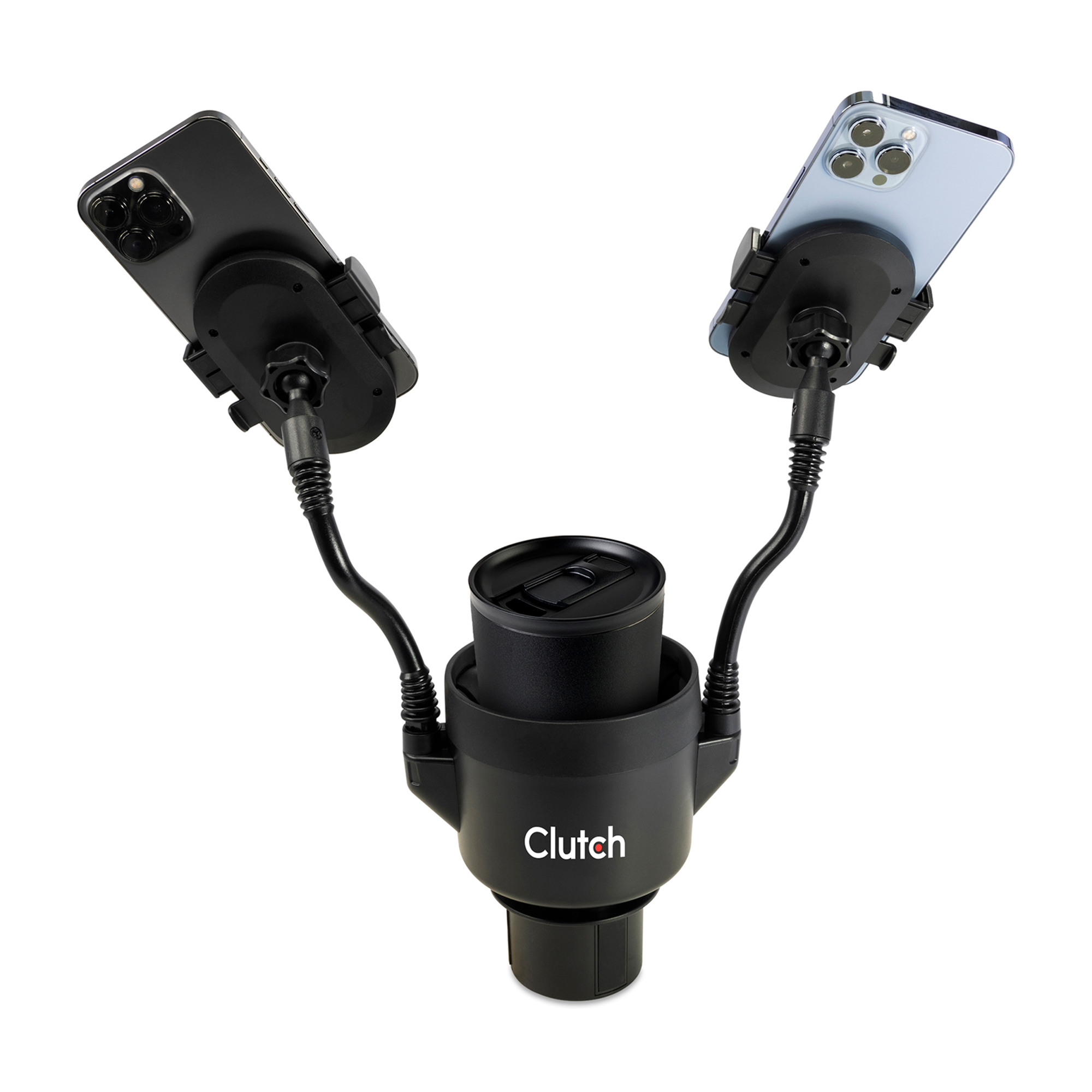 Picture of iLive Cup Holder with Dual Mobile Phone Mount - Black