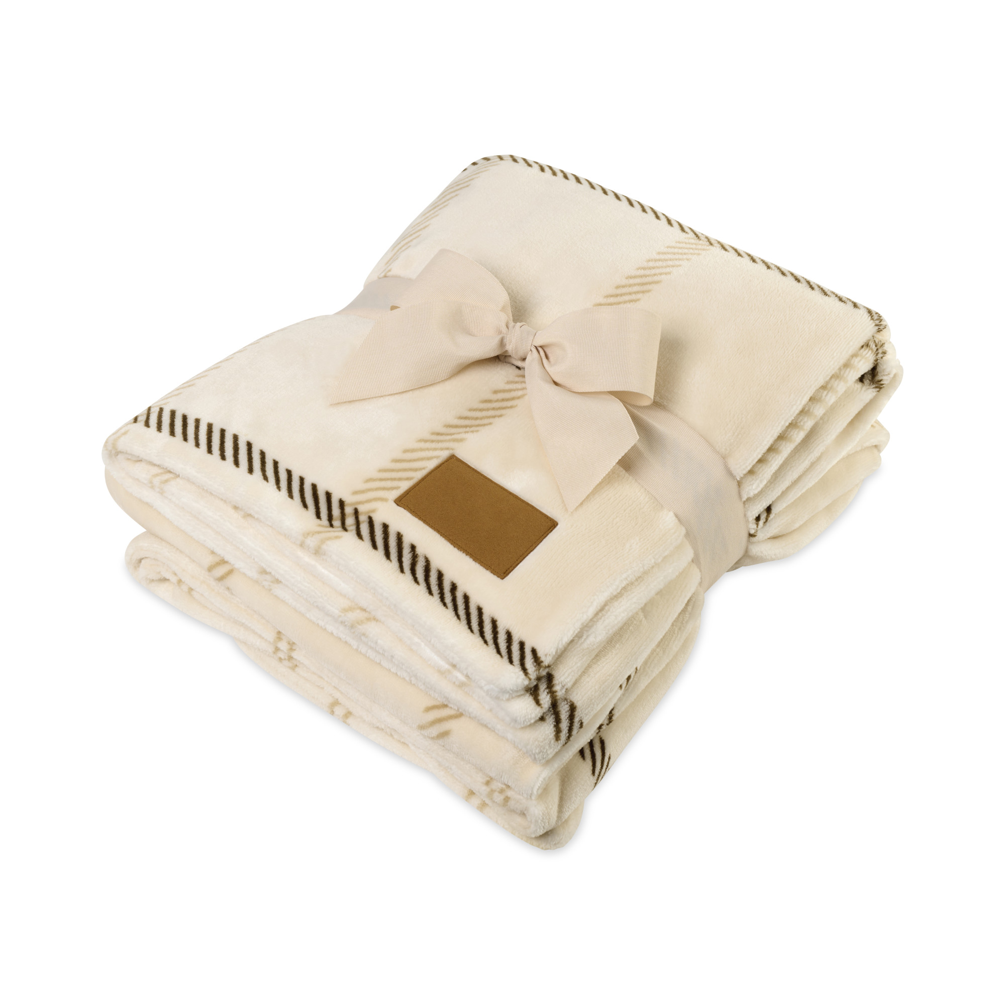 Picture of Elegant Lodge Throw Blanket - Calm Lodge Cream
