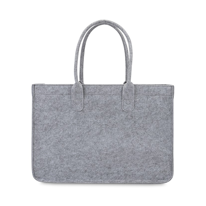 Picture of Out of the Woods Felt Shopper Tote - Light Grey