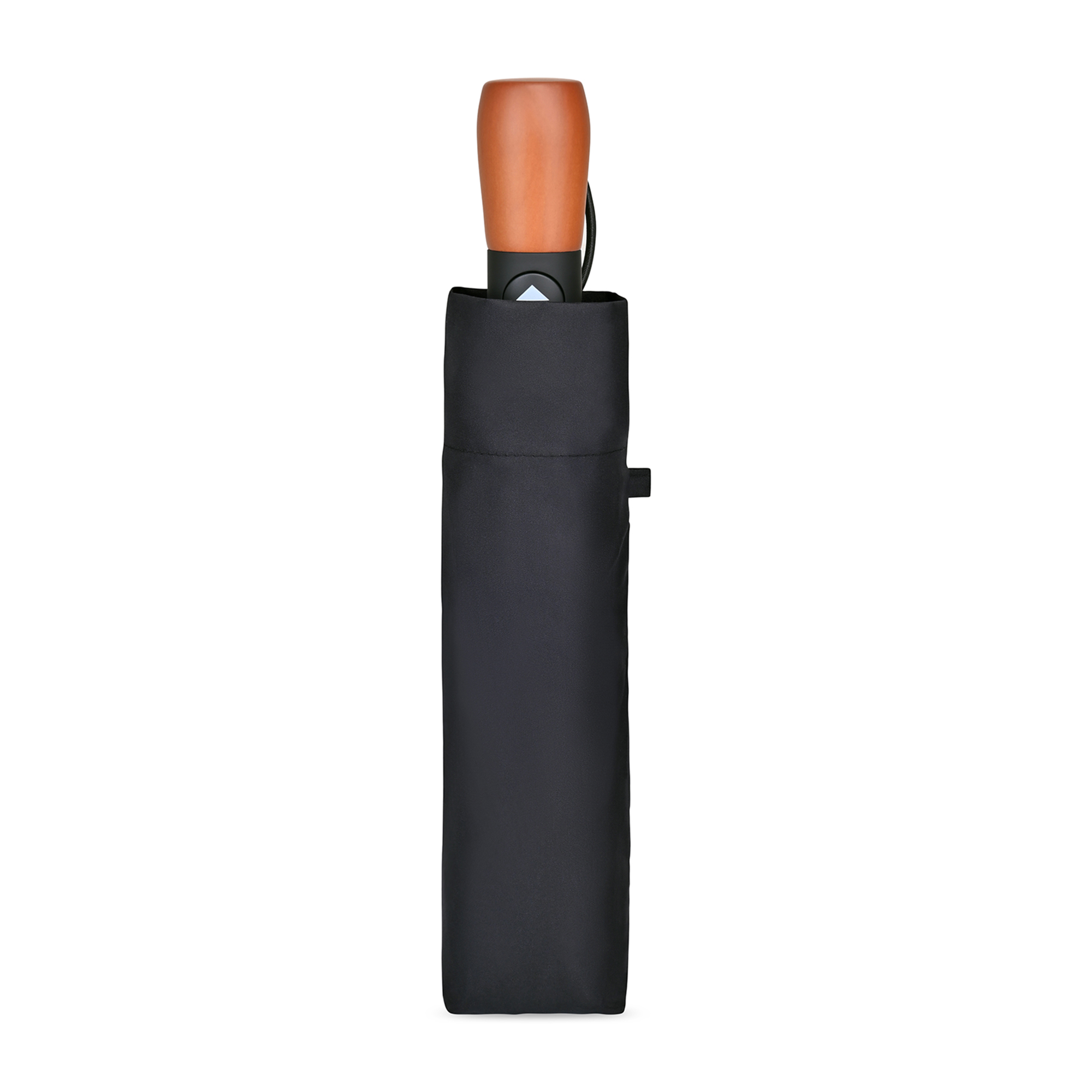 Picture of Elements 46" Recycled rPET Auto Open/Close Folding Umbrella - Black