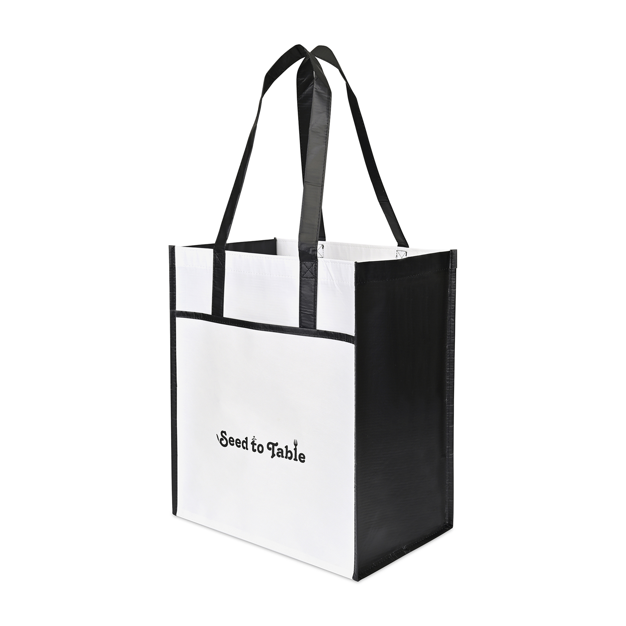 Picture of Harlow Laminated Recycled Non-Woven Shopper - Black