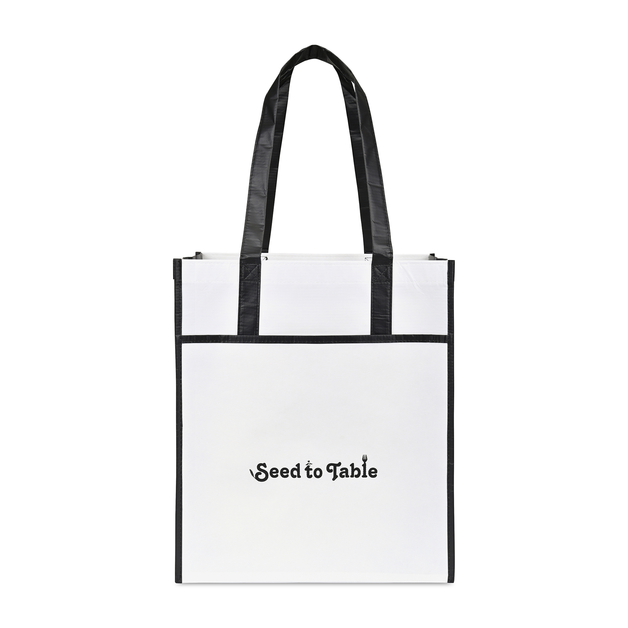 Picture of Harlow Laminated Recycled Non-Woven Shopper - Black