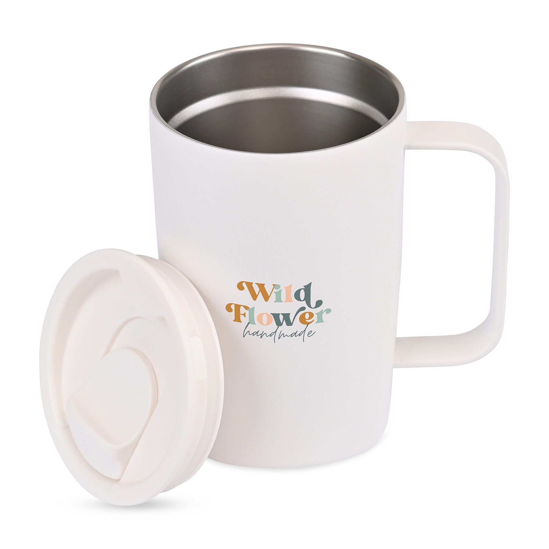 Picture of Aviana Rowan Recycled Stainless Steel Mug - 15 Oz. - Marshmallow