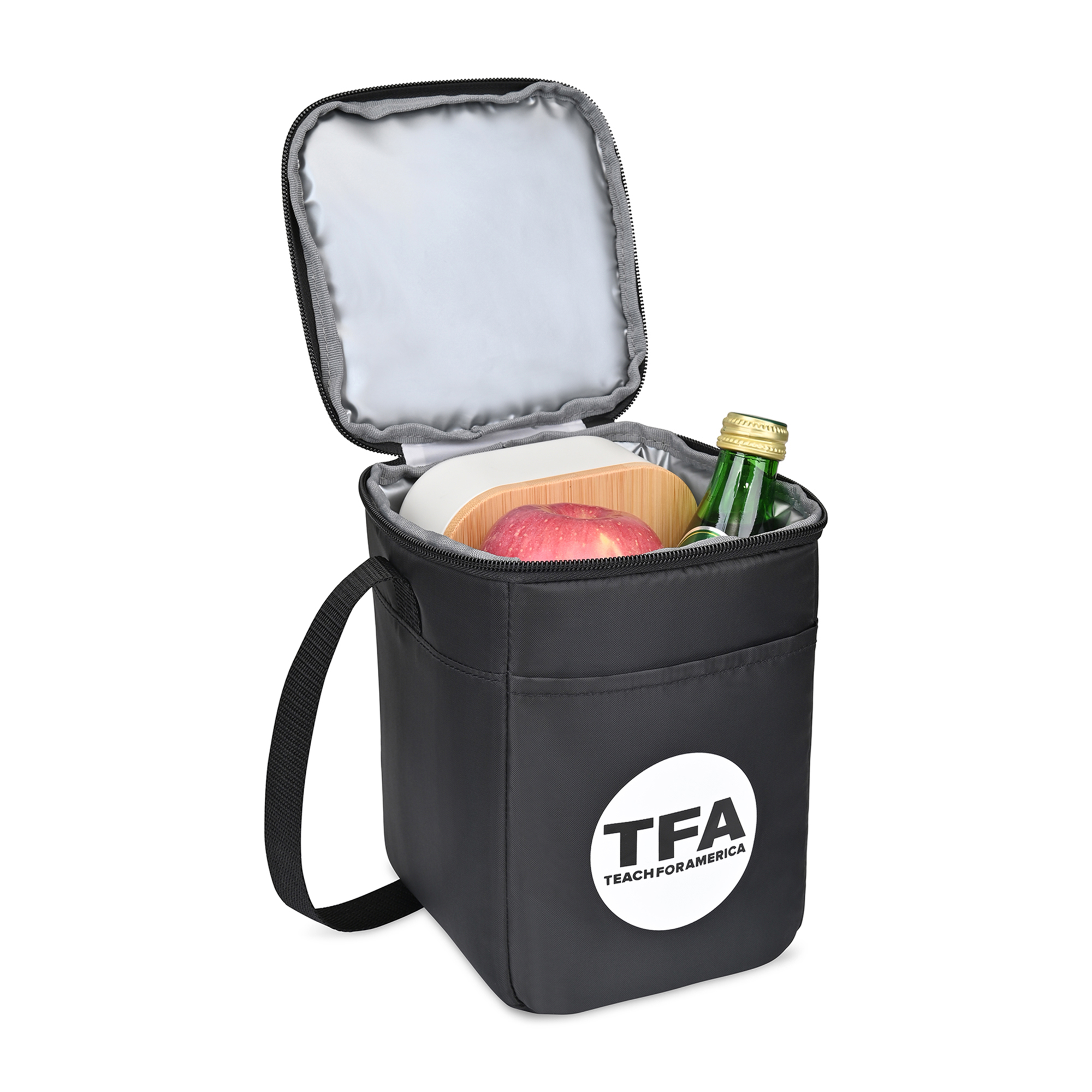 Picture of Arlo Recycled rPET 6 Can Lunch Cooler - Black
