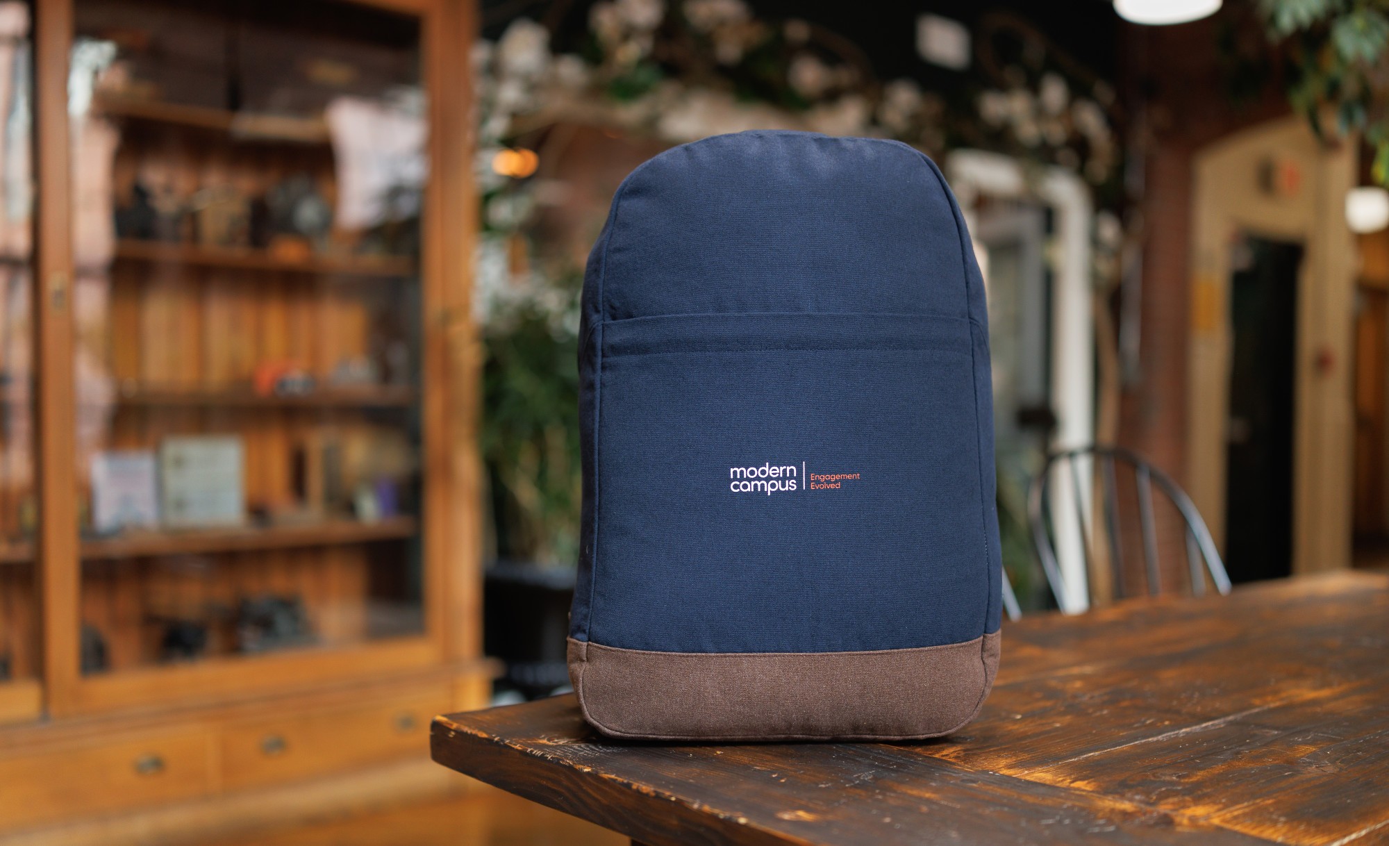 Picture of Ivy Recycled Cotton Laptop Backpack - AWARE - Navy
