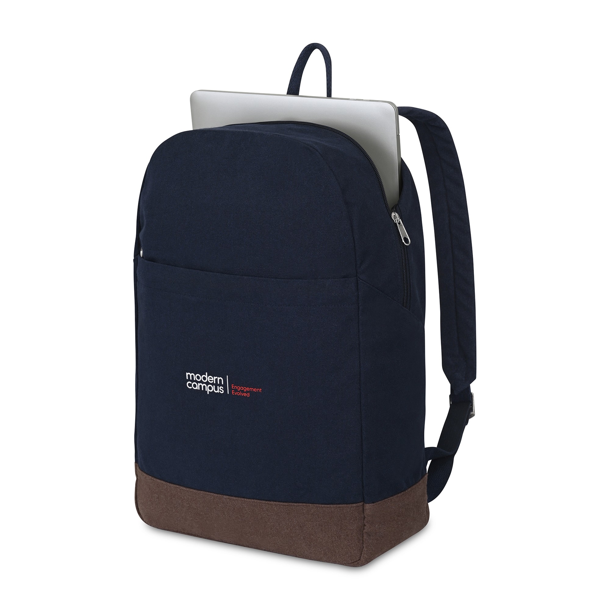 Picture of Ivy Recycled Cotton Laptop Backpack - AWARE - Navy