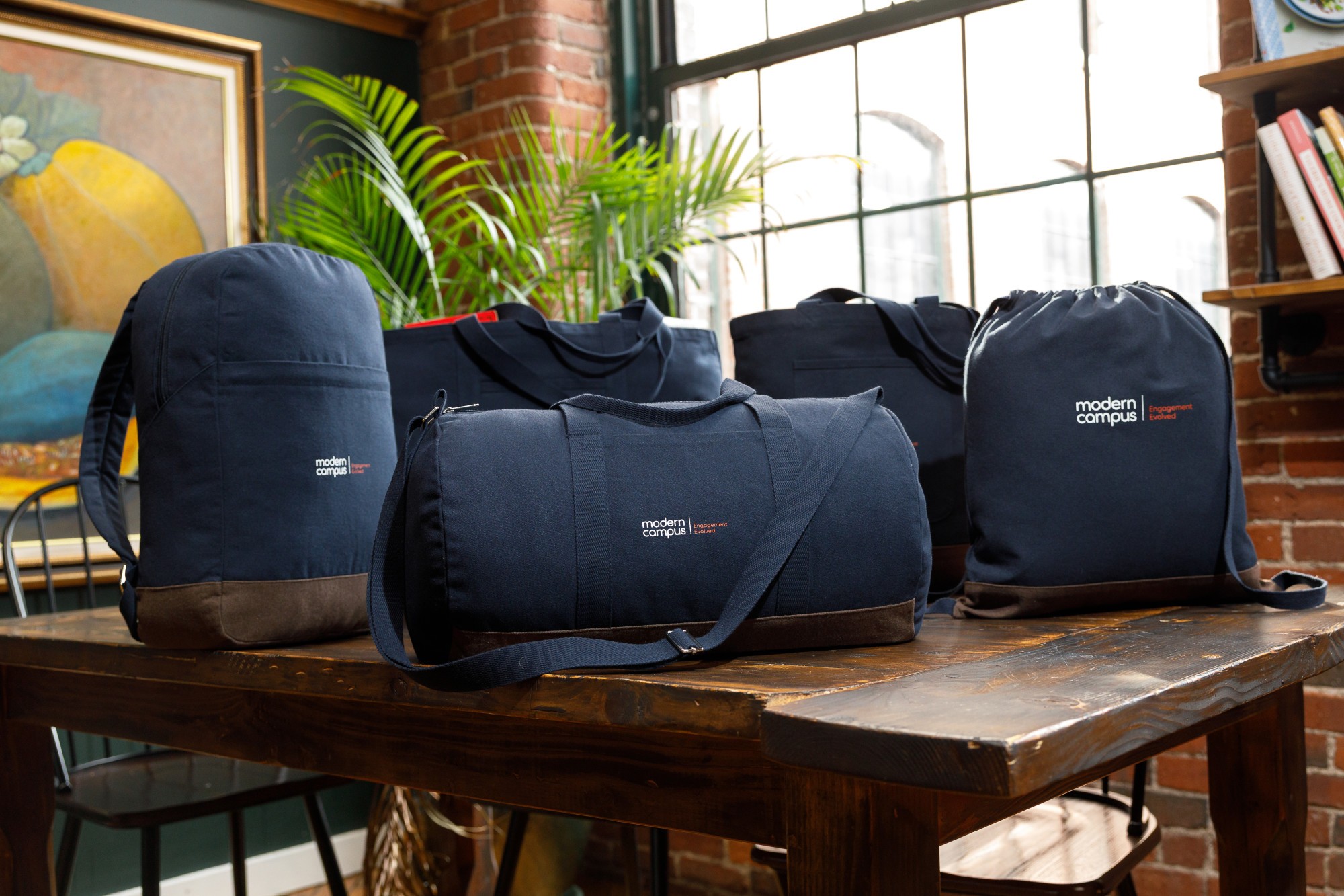 Picture of Ivy Recycled Cotton Laptop Backpack - AWARE - Navy