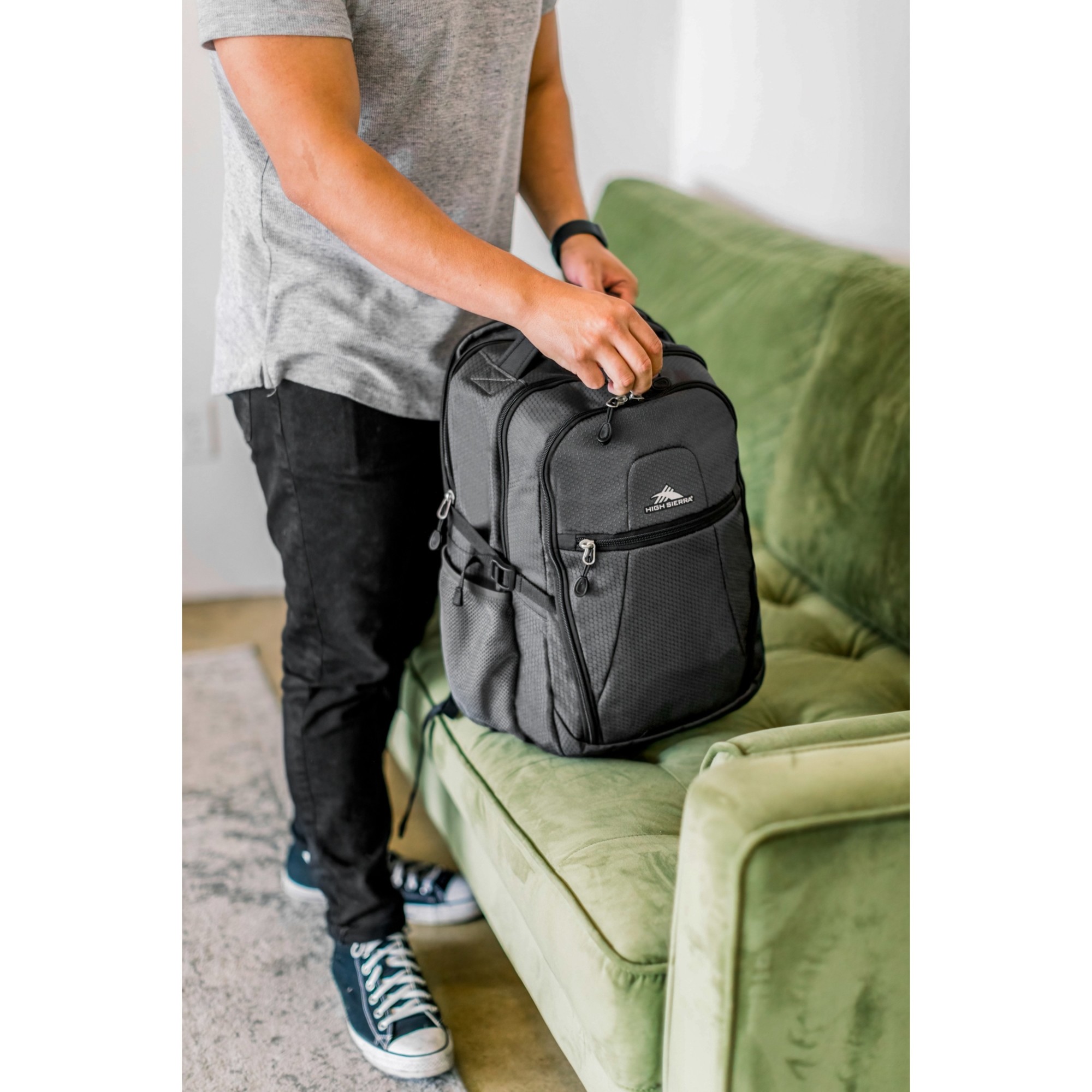 Picture of High Sierra Fairlead Laptop Backpack - Mercury-Black