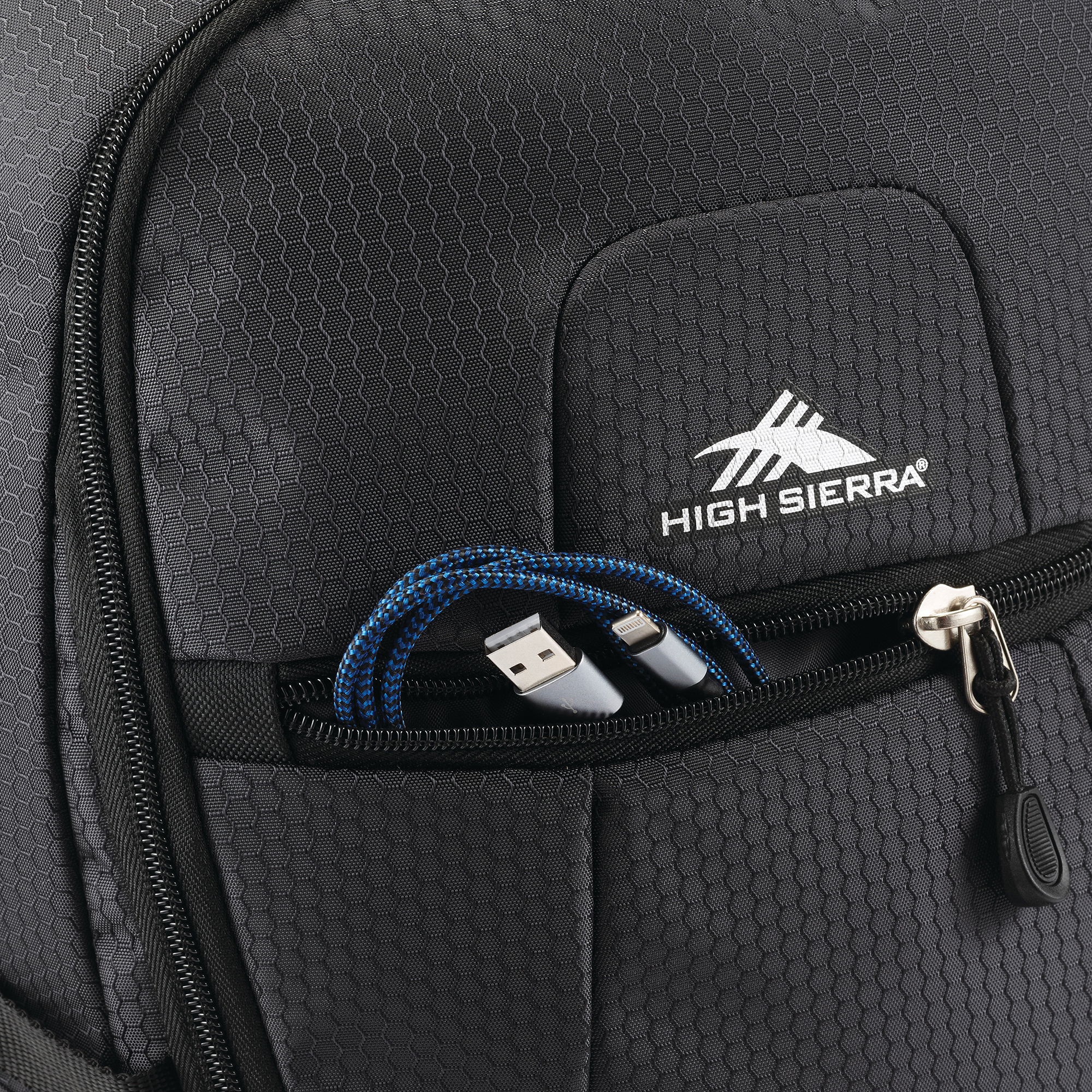 Picture of High Sierra Fairlead Laptop Backpack - Mercury-Black