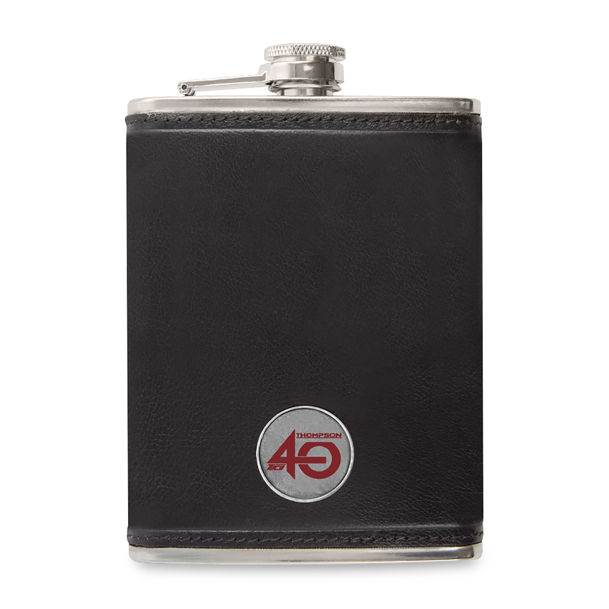 Picture of Ahead Leather Flask - Black