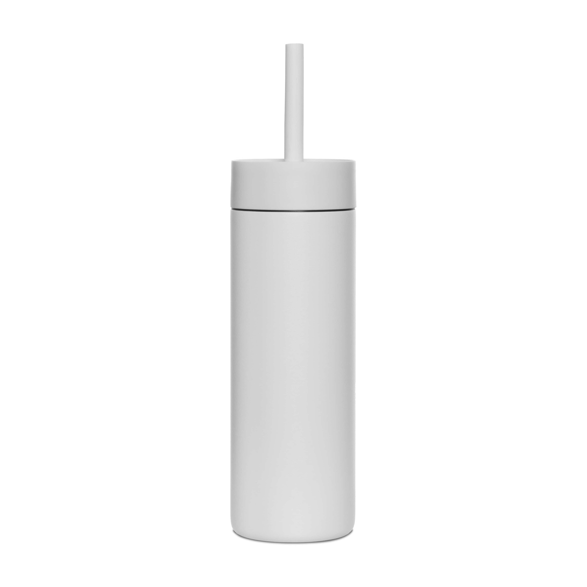 Picture of MiiR Sipper Straw Bottle - 16 Oz. - White Powder