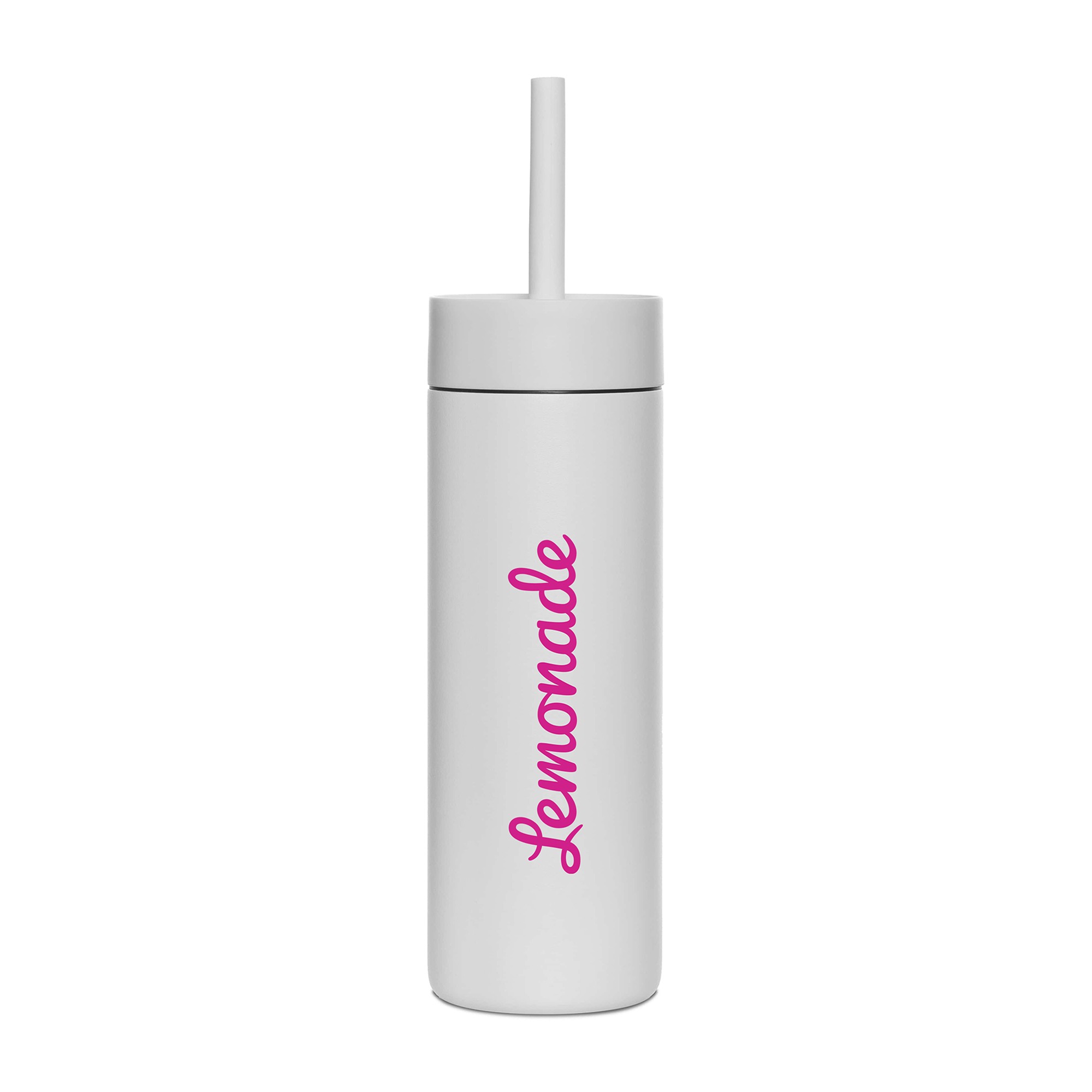 Picture of MiiR Sipper Straw Bottle - 16 Oz. - White Powder