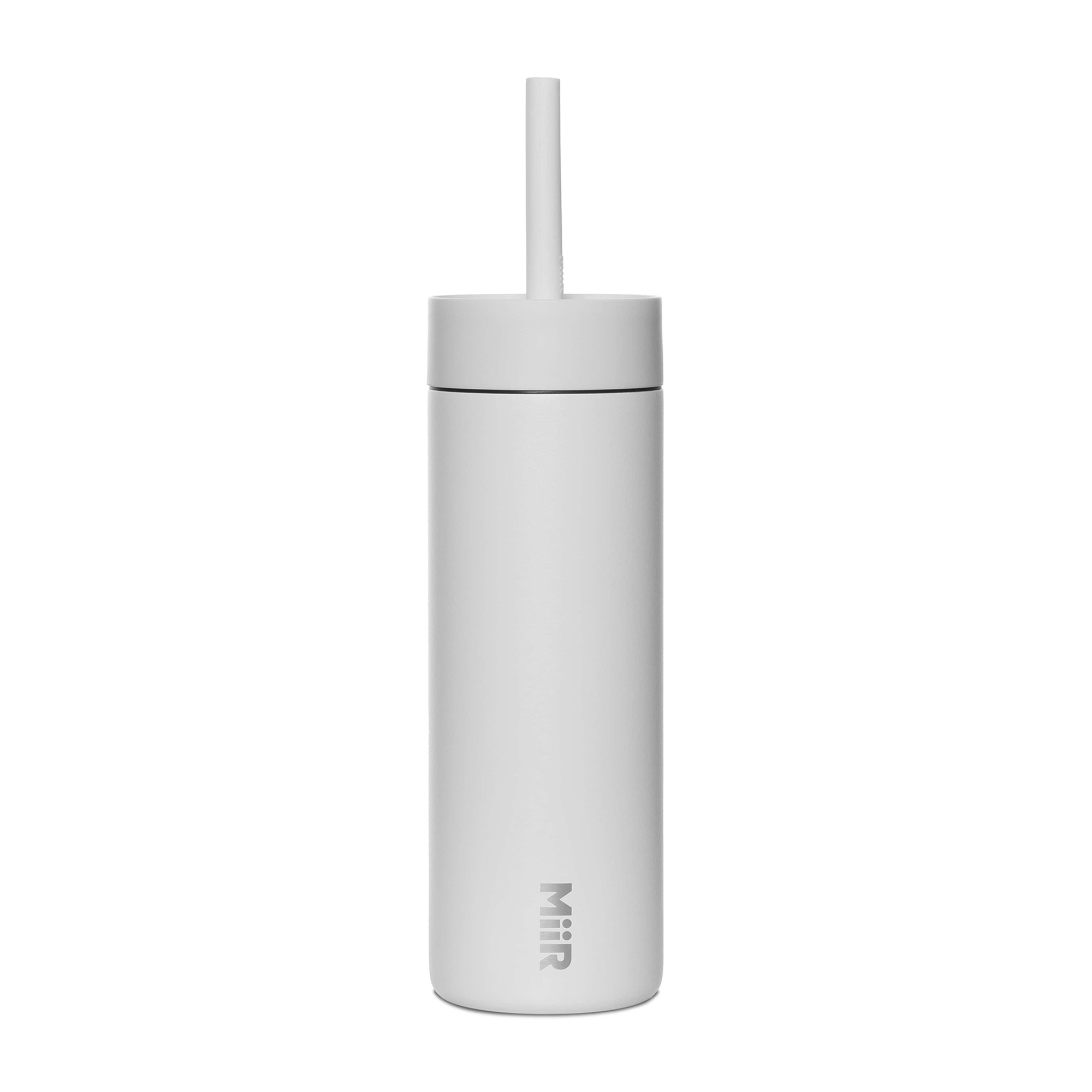 Picture of MiiR Sipper Straw Bottle - 16 Oz. - White Powder