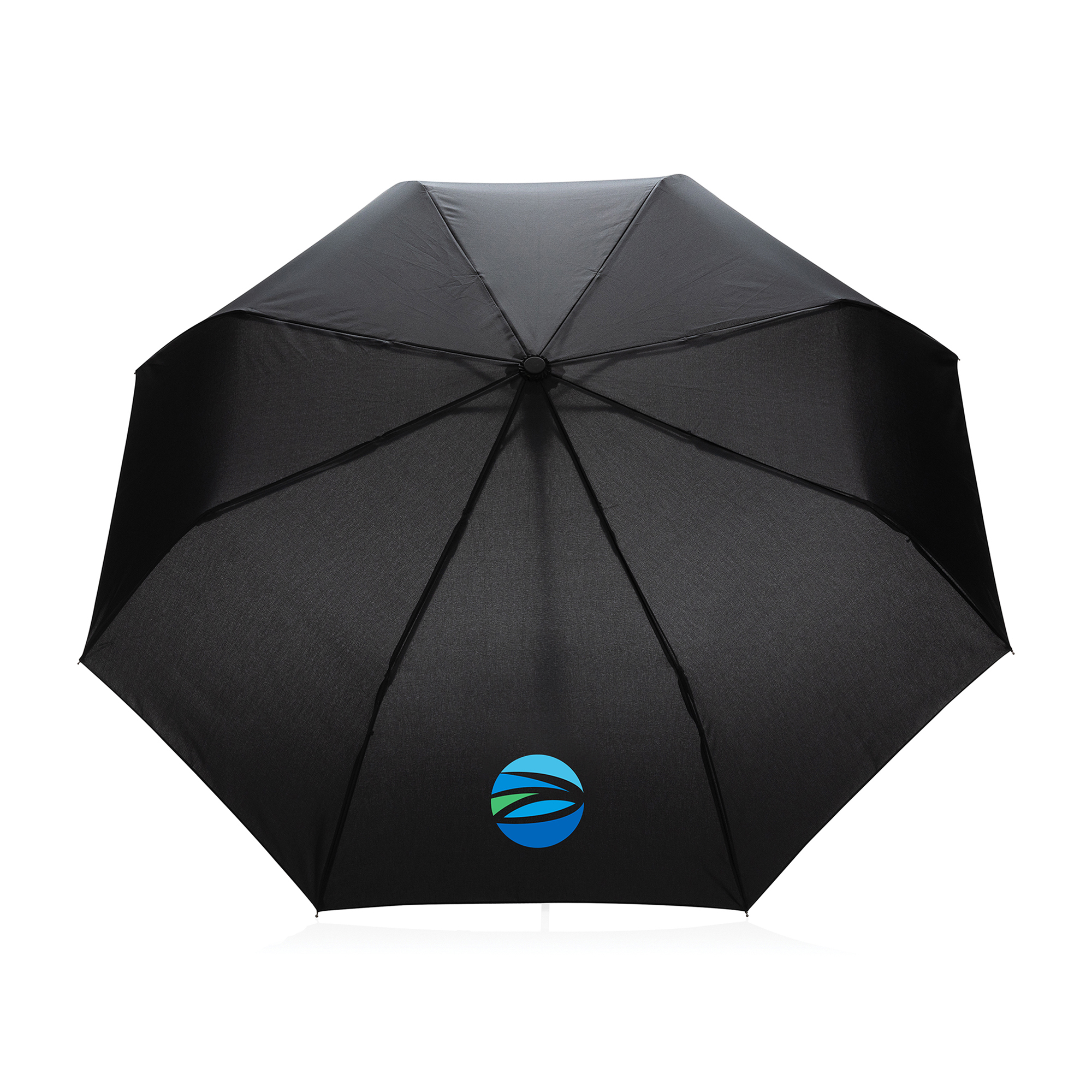 Picture of 21" Impact AWARE RPET 190T Mini Auto Open Umbrella - Black
